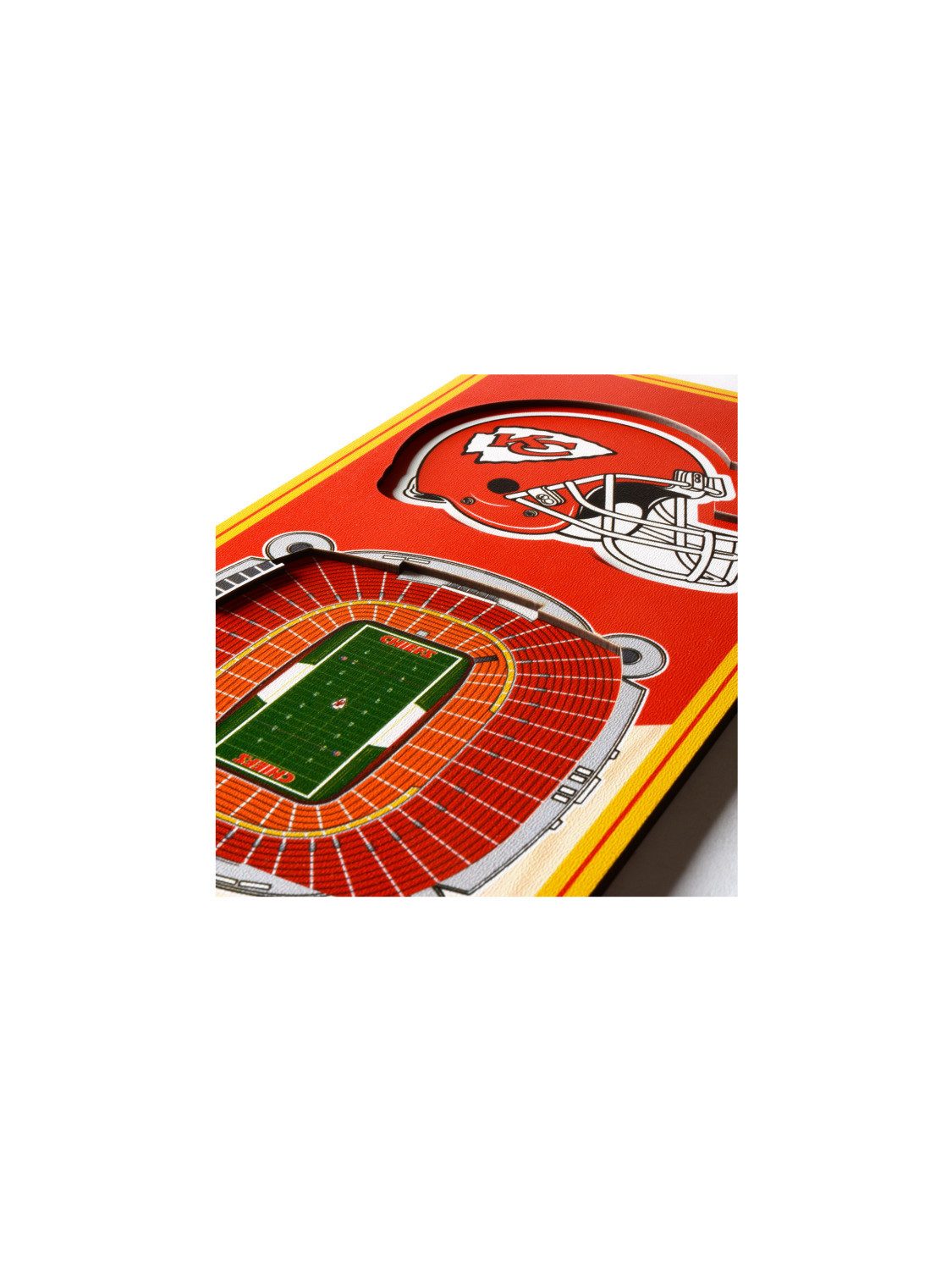 Kansas City Chiefs Wanddekoobjekt Kansas City Chiefs 3D Stadium Banner