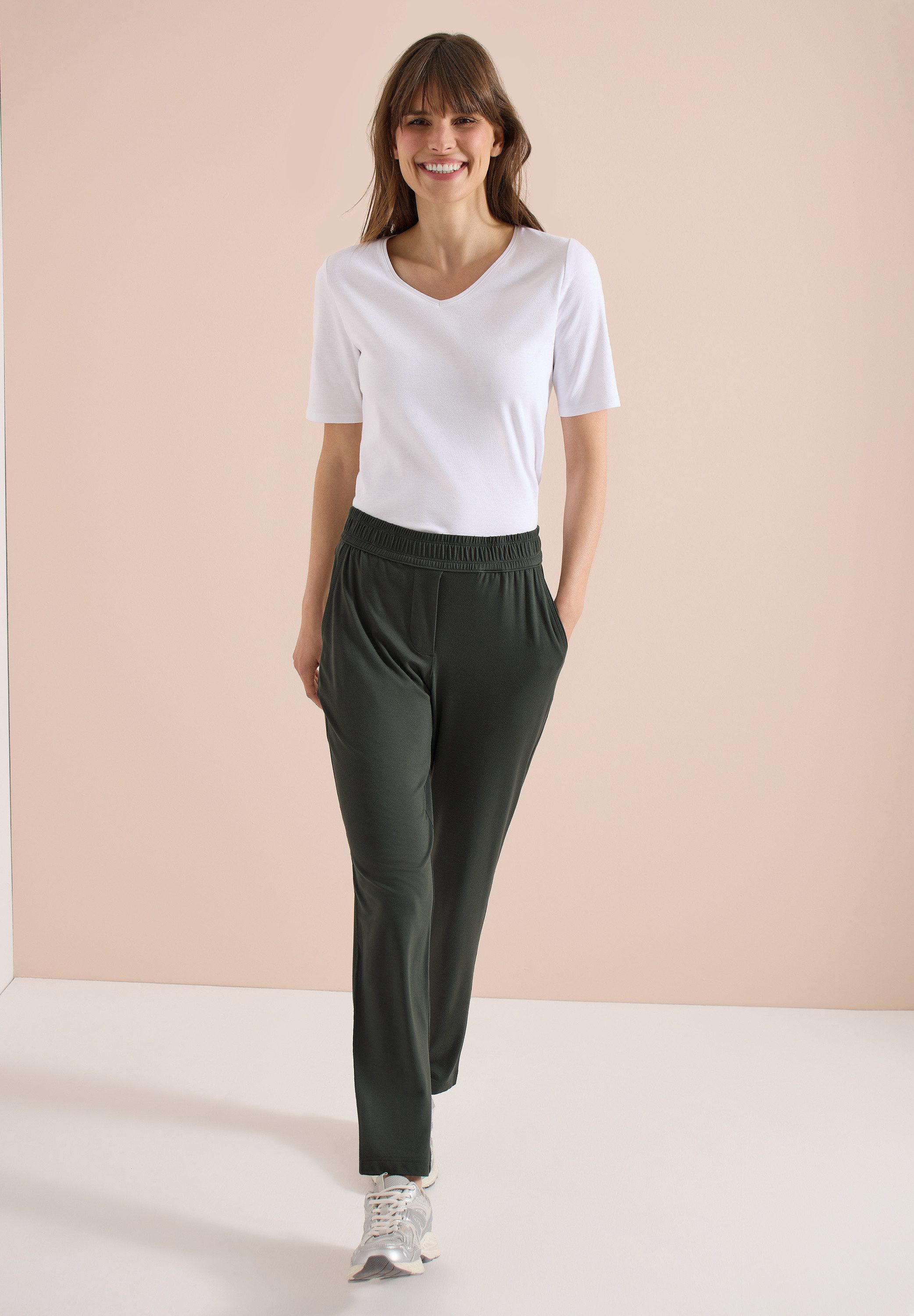 CECIL Jogger Pants Middle Waist