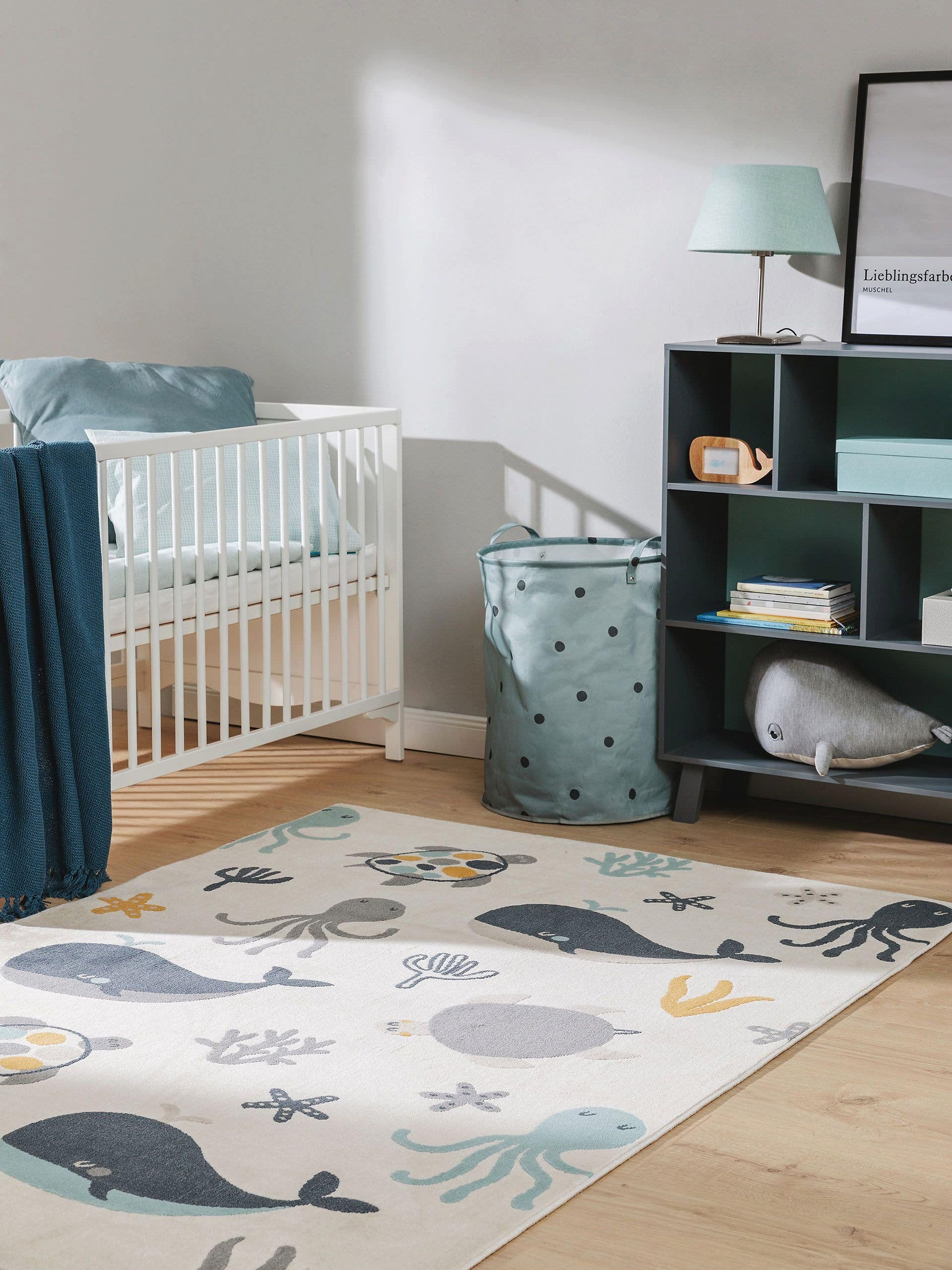 benuta Kinderteppich Fabius, rechteckig, Höhe: 6 mm, Kunstfaser, Berber, Ethno-Style, Wohnzimmer