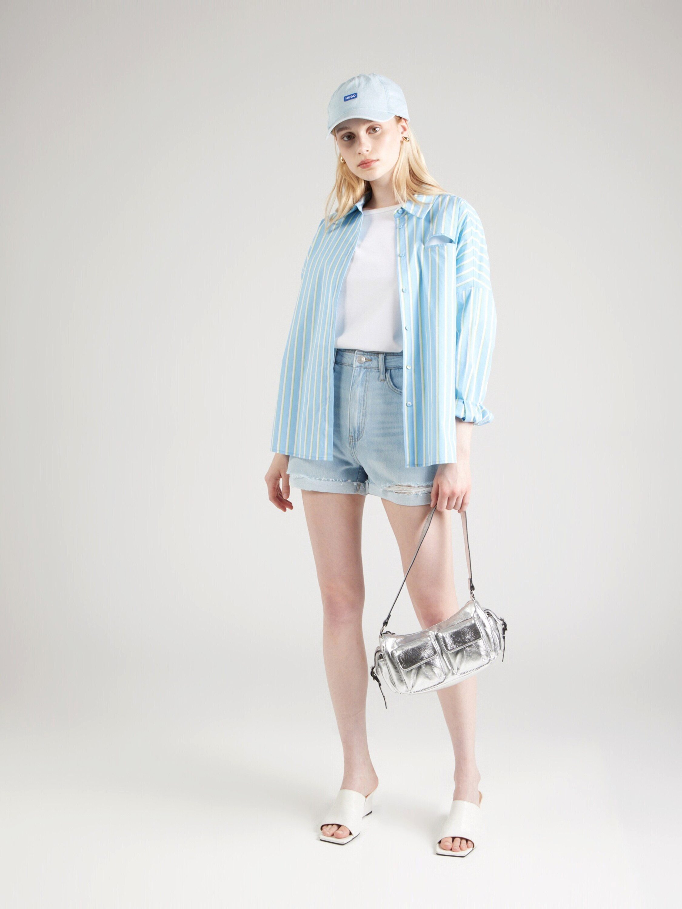 pieces Jeansshorts PCAMER (1-tlg) Plain/ohne Details