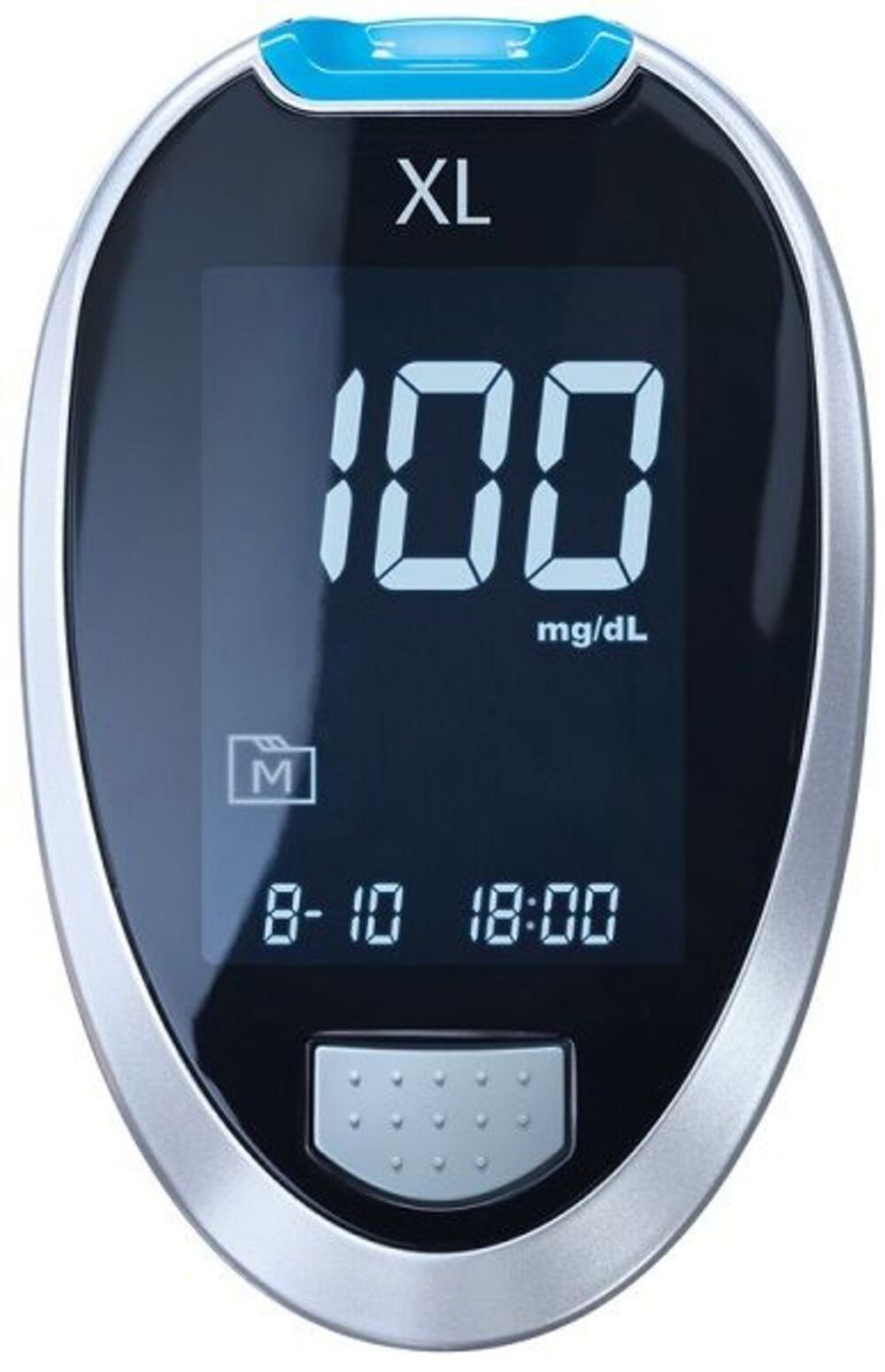 aktivmed Blutzuckermessgerät Glucocheck XL Blutzuckermessgerät Set mmol/l oder mg/dl, Kombi-Set, Batterieaustausch-Service, Teststreifen-Auswurftaste, Blutzuckerüberwachung, Diabetesmanagement, Automatische Teststreifenerkennung, Blutzuckermessung ohne Kodierung