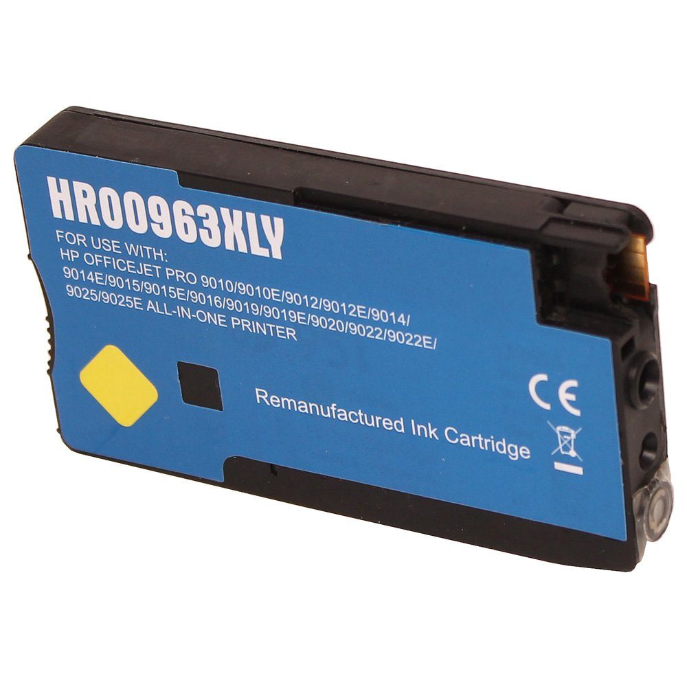 ABC Tintenpatrone (Kompatible Druckerpatrone für HP 963XL Gelb OfficeJet Pro 9010 9012, 4e 9015 9015e 9016 9018 9019 9020 9022 9022e 9023 9025 9025e 9026 9028)
