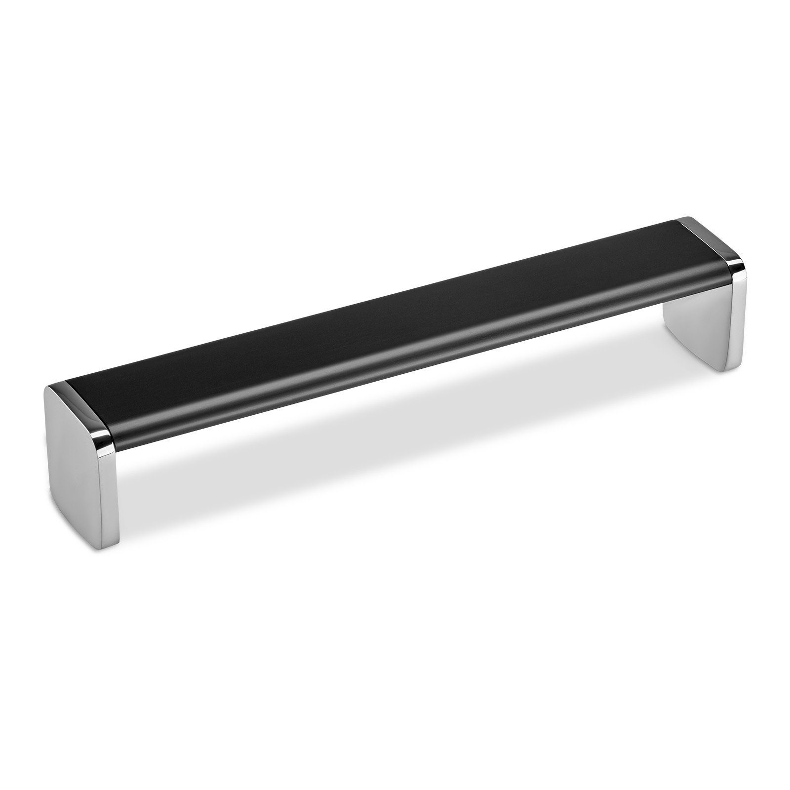 Möbelgriff Bügelgriff ADONE Aluminium schwarz BA 160 - 320 mm - incl. Schrauben