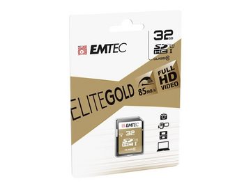 EMTEC EMTEC SD Card 32GB Emtec SDHC (CLASS10) Gold + Kartenblister Micro SD-Karte