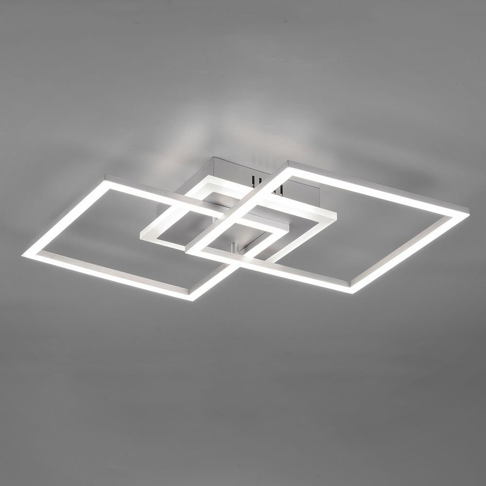 Reality Leuchten LED Deckenleuchte, LED-Leuchtmittel fest verbaut, Warmweiß, LED Design Decken Leuchte Wohn Ess Zimmer Beleuchtung Flur Lampe