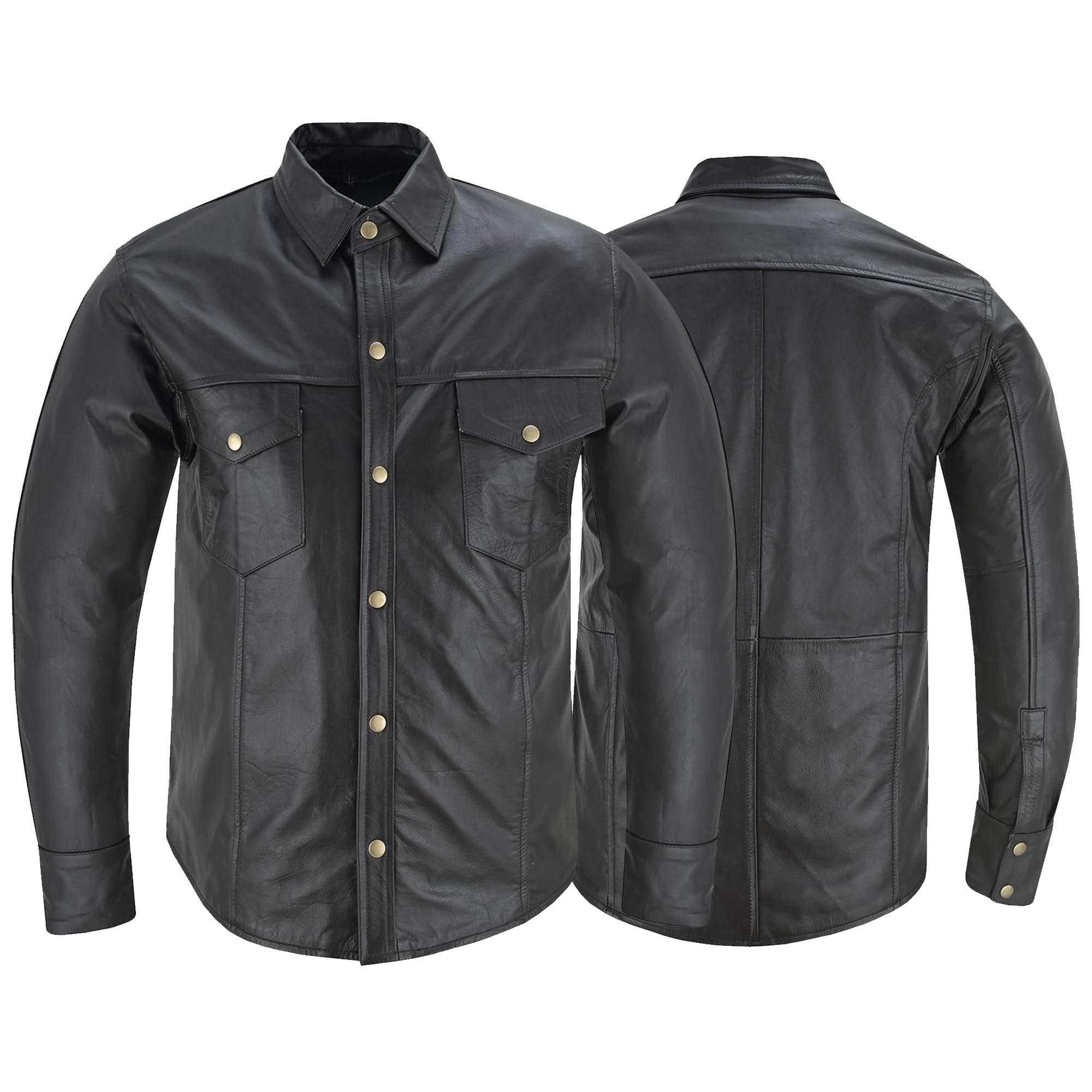 German Wear Outdoorhemd Trend510 Lederhemd Herren Motorradhemd Lederjacke günstig online kaufen
