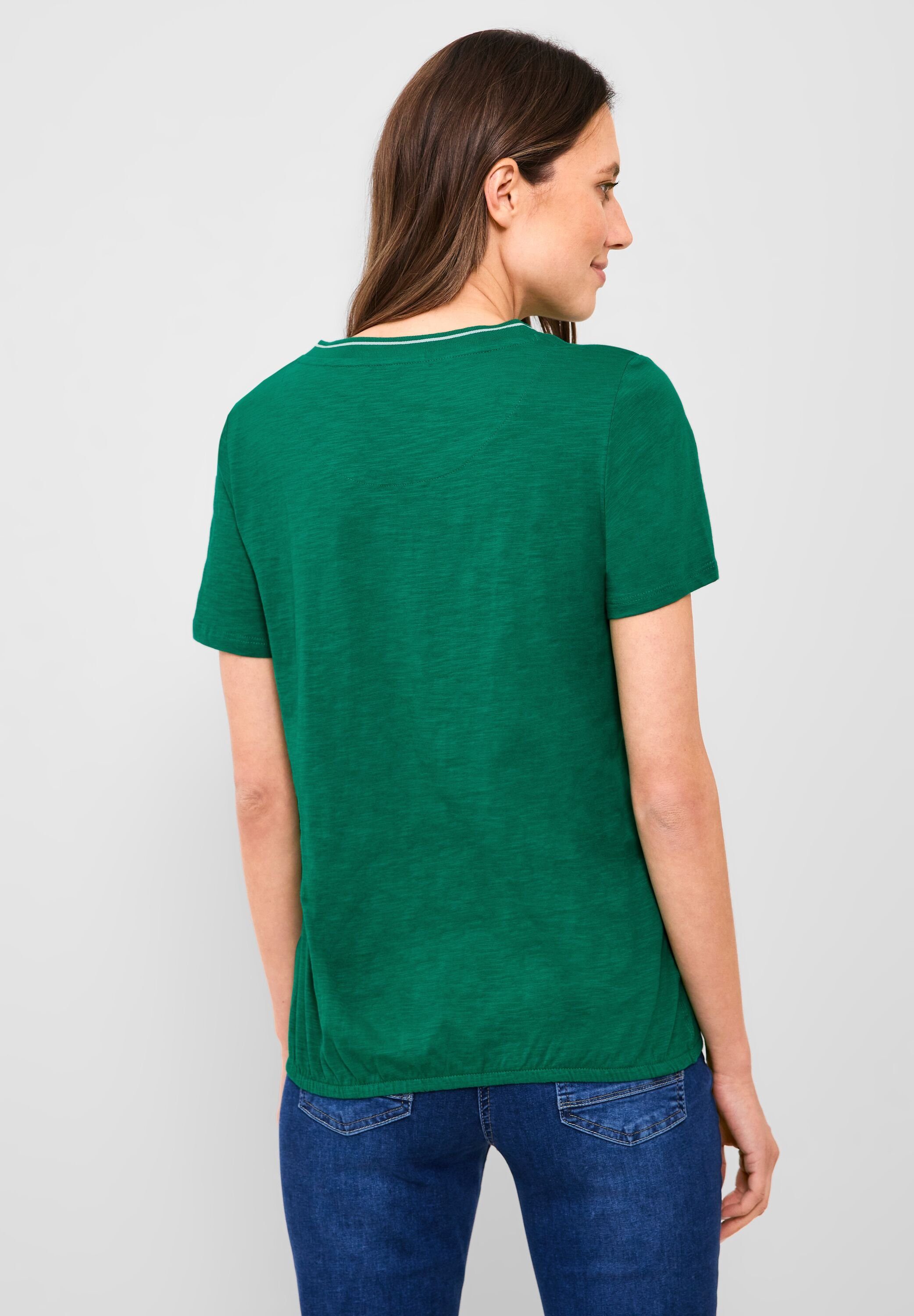3/4-Arm-Shirt Cecil in Unifarbe green luscious