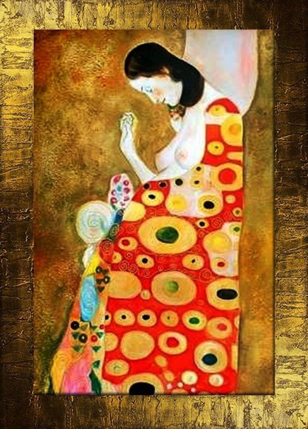 JVmoebel Gemälde Gustav Klimt »G00334«, jedes Bild ein Unikat, handgearbeitet