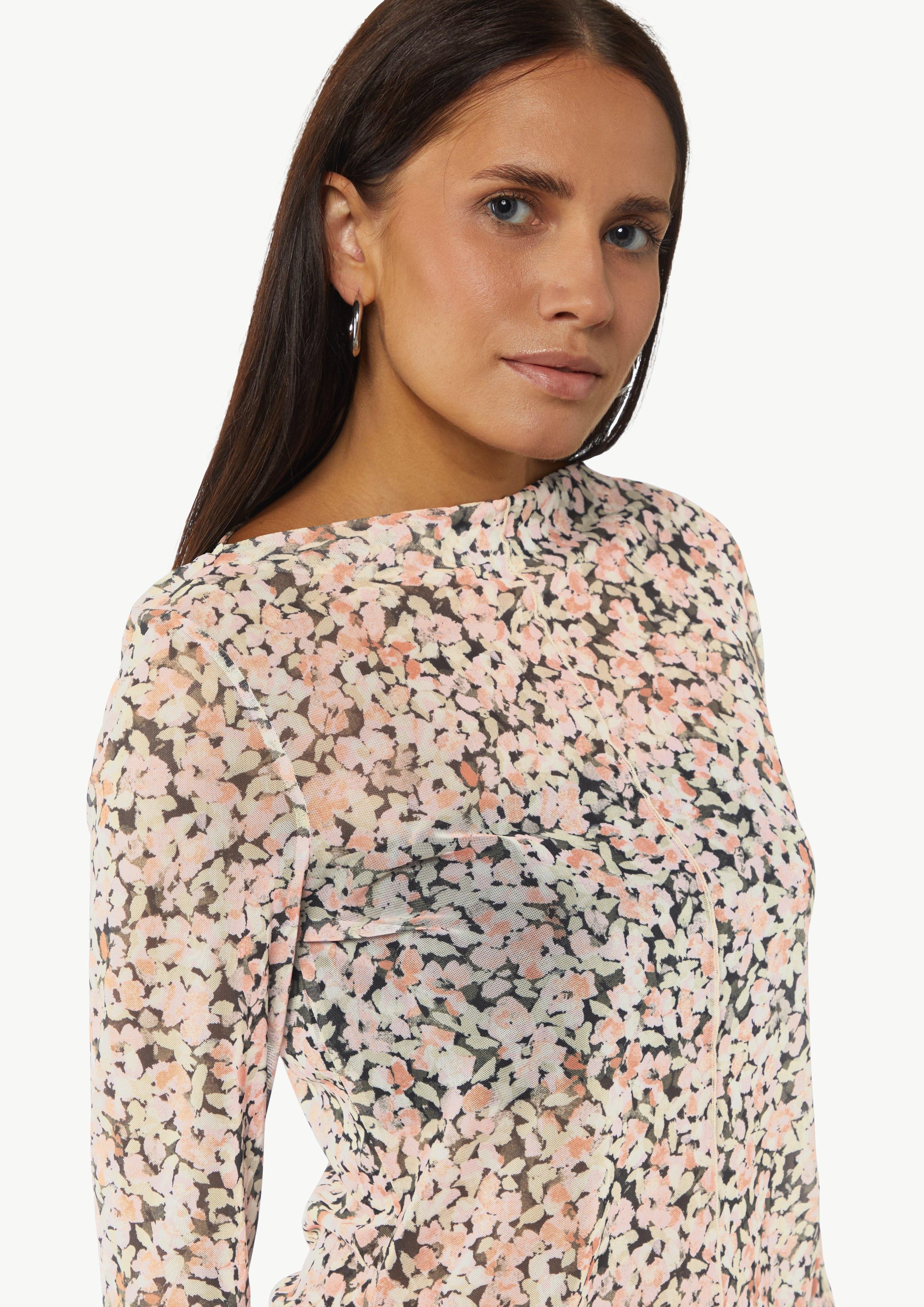 comma casual identity Langarmshirt Mesh-Langarmshirt mit günstig online kaufen