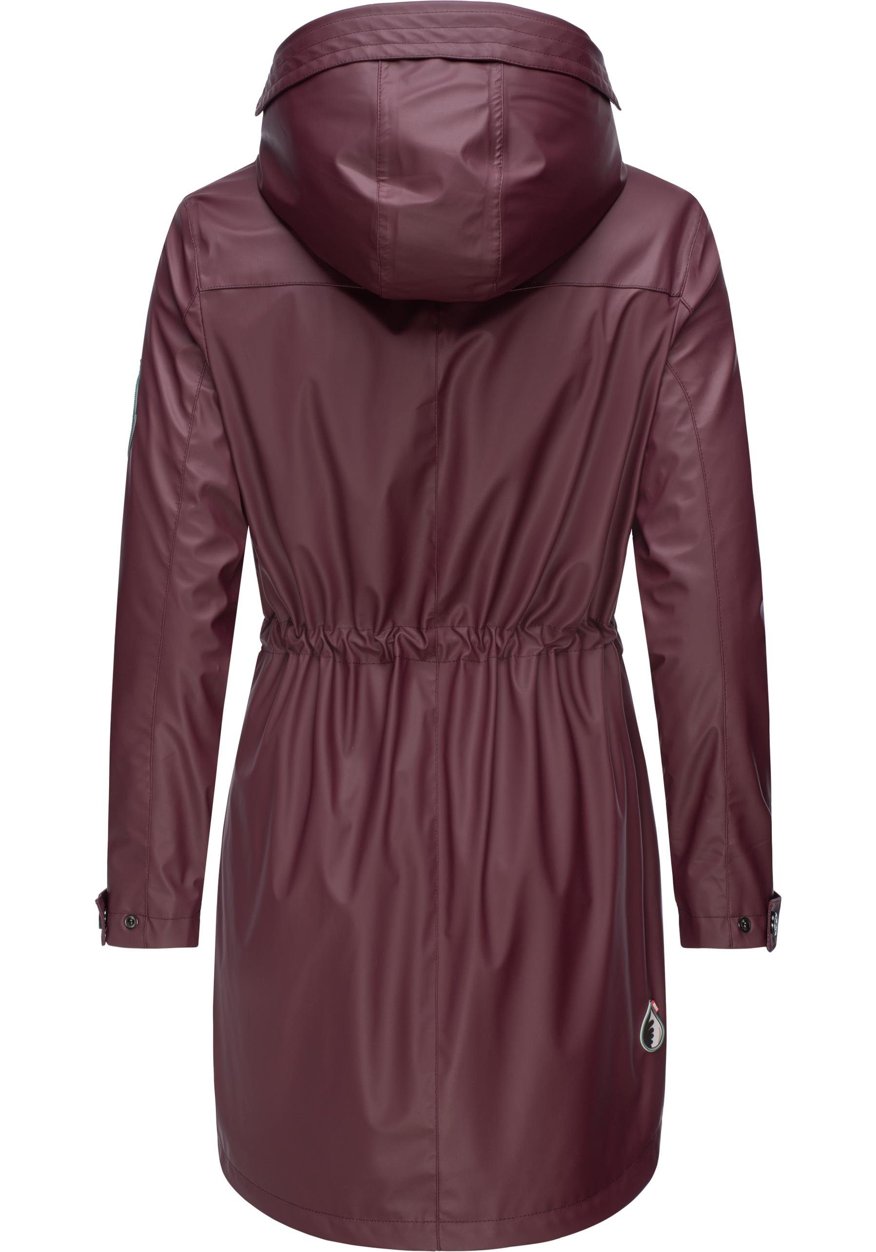 Navahoo Outdoorjacke Deike modischer Damen Outdoor Regenmantel