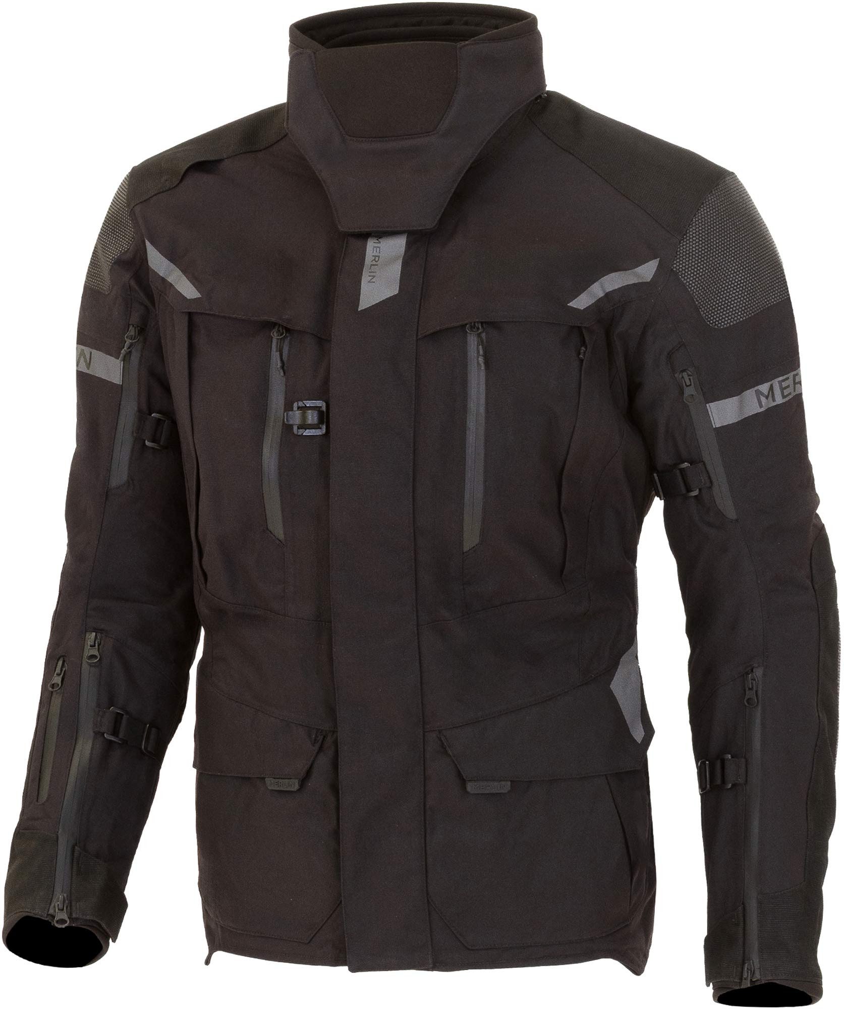 Merlin Motorradjacke Akashi Pro D30 Laminated Laminierte wasserdichte Motorrad Textiljacke Rückenprotektor enthalten,Ellenbogenprotektoren enthalten,Schulte