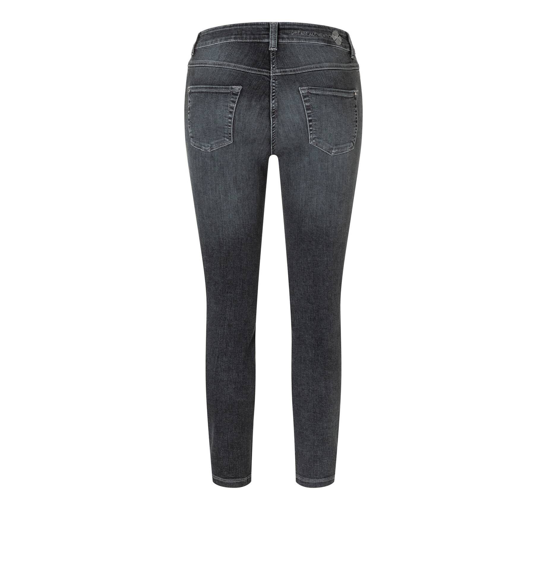 5-Pocket-Jeans (1-tlg) Jeans DREAM (13) verkürzt Fit grau Damen CHIC MAC Slim