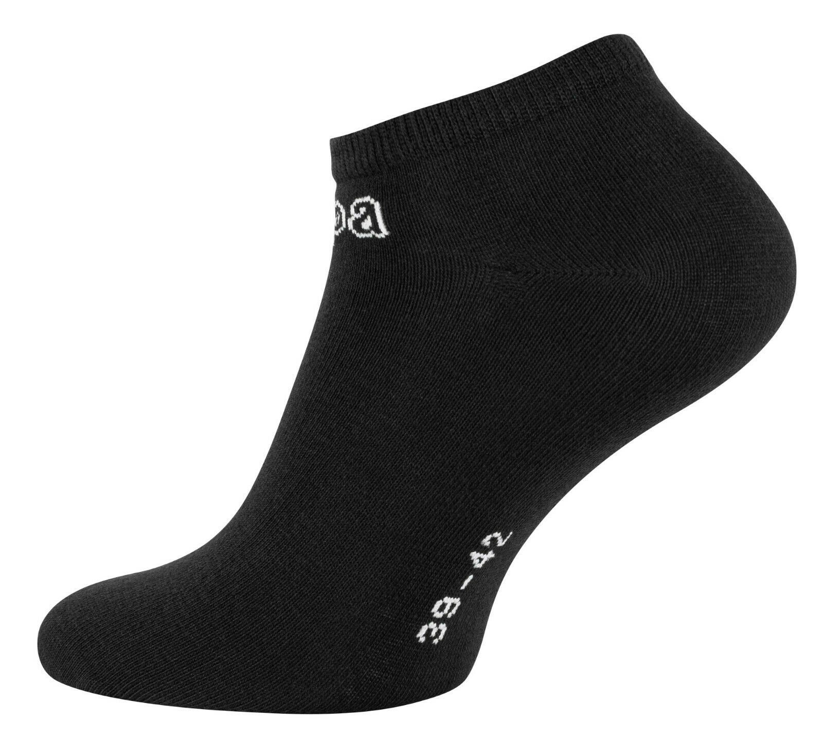 Sneaker Baumwolle Herren 12 Paar Kappa Sneakersocken / KAPPA Schwarz Weiß ® Socken