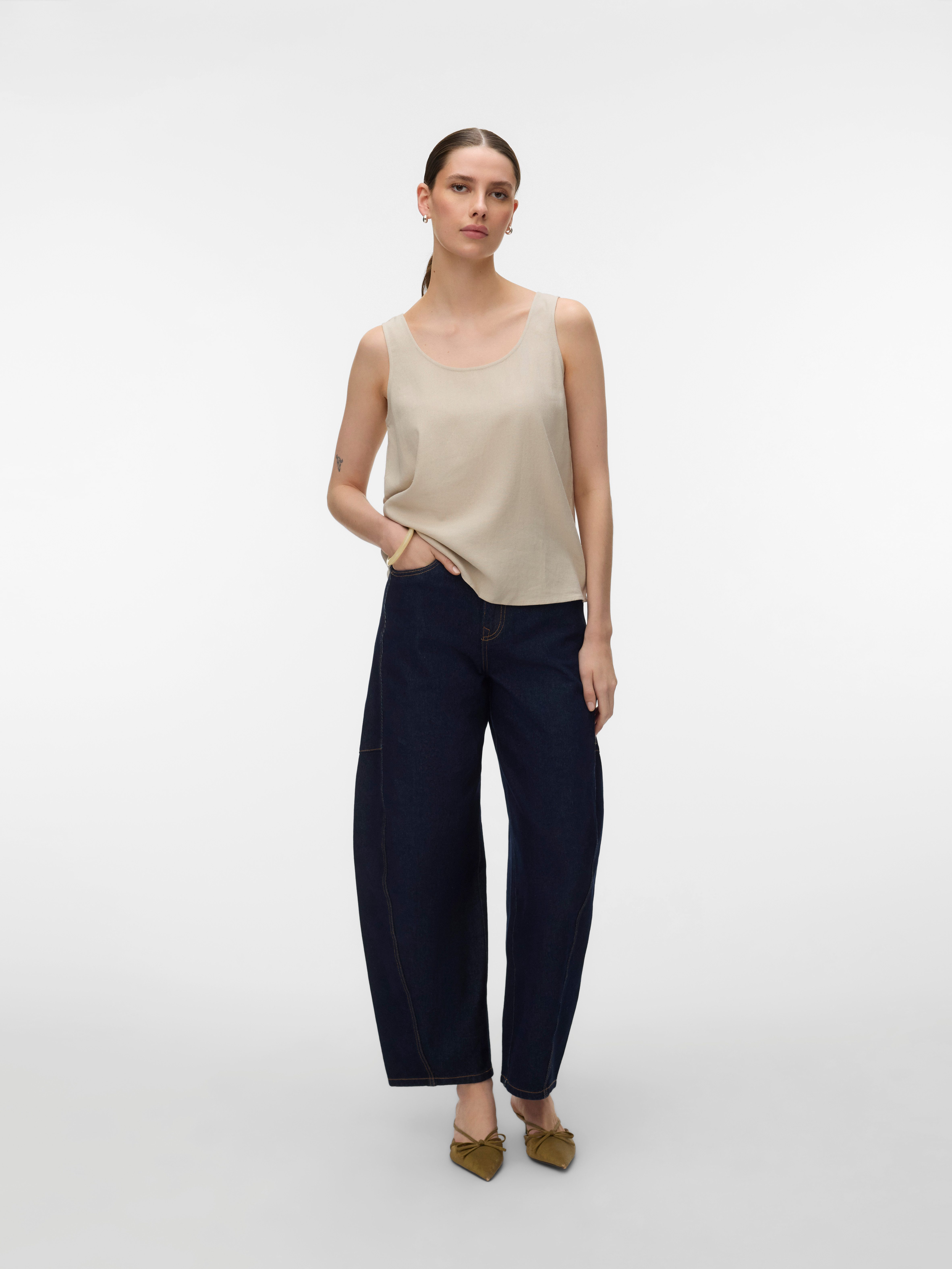 Vero Moda Blusenshirt VMMYMILO S/L TOP WVN GA – Bild 4 von 5