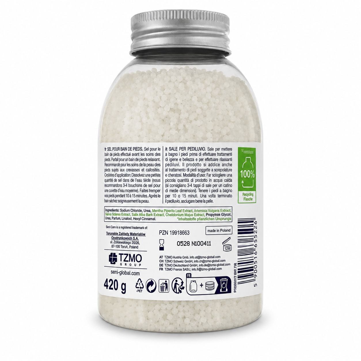 TZMO Deutschland GmbH Badezusatz SENI care Fußbadesalz 30% UREA