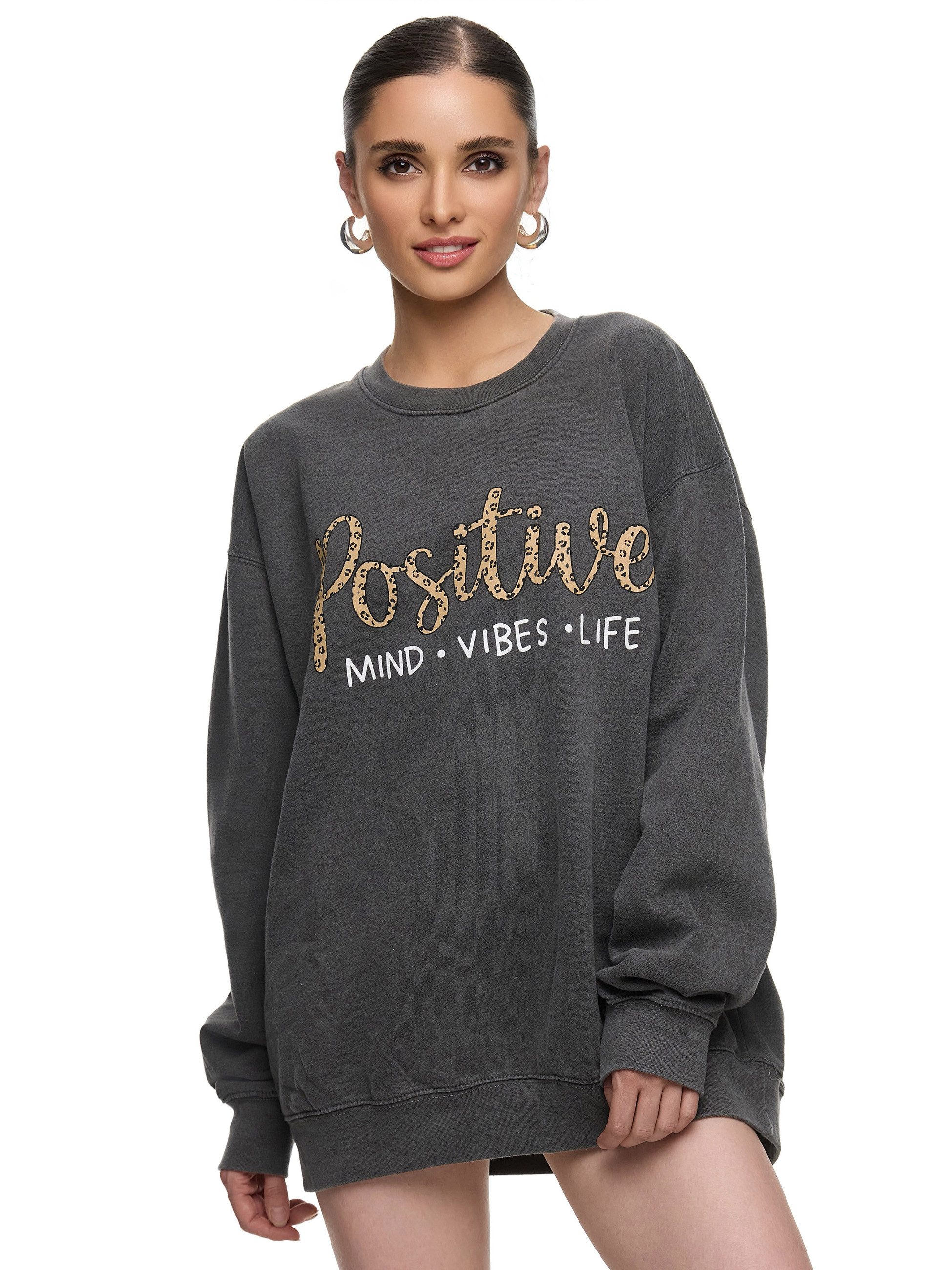 Worldclassca Sweatshirt Worldclassca Oversized Sweatshirt POSITIVE günstig online kaufen