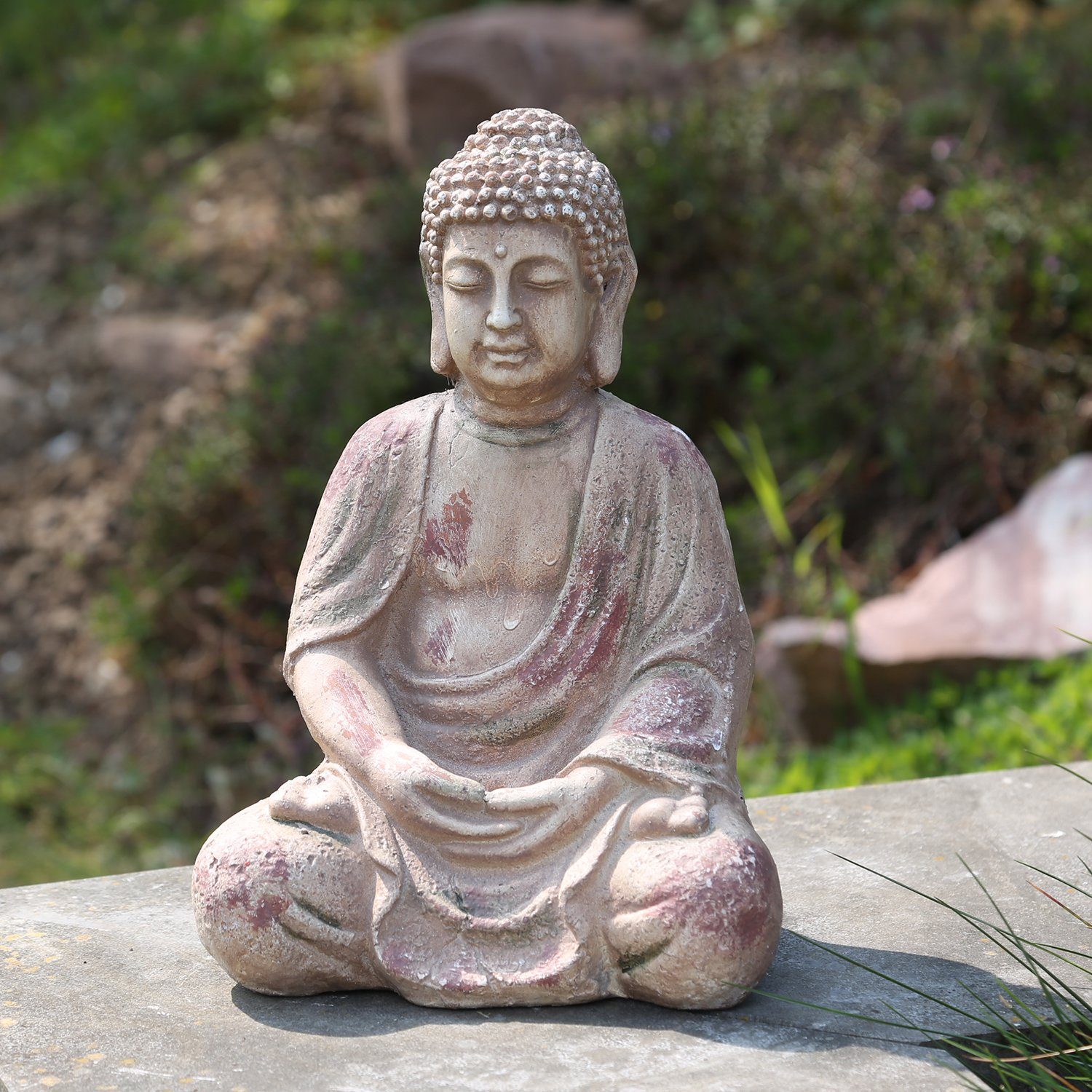 Terasse Meditationsfigur für den Außenbereich Buddahfigur Garten 
