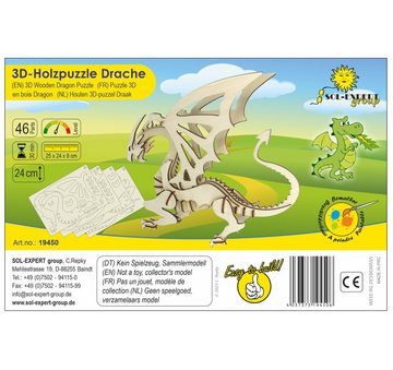 SOL-EXPERT group Modellbausatz 3D Holz Puzzle Drache