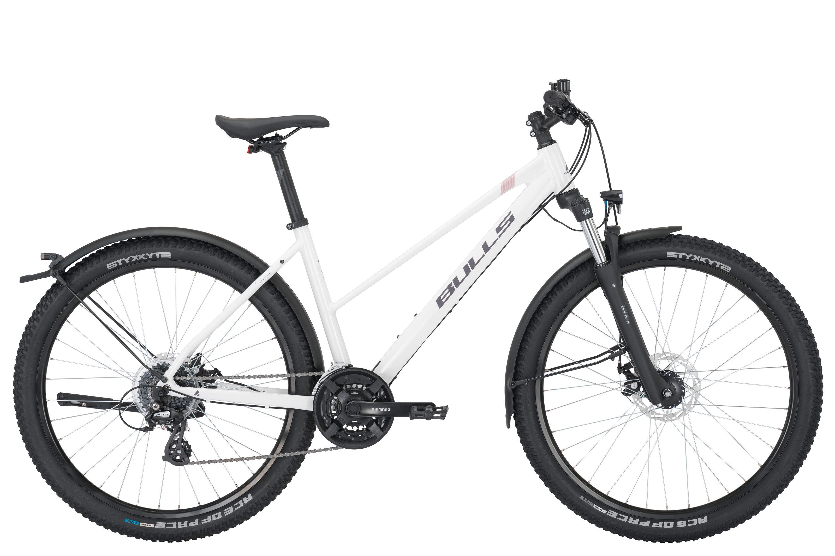 Bulls Mountainbike Bulls Zarena Street 2 27,5'' Damen weiß 2026, 24 Gang Shimano Altus RD-M310, Kettenschaltung