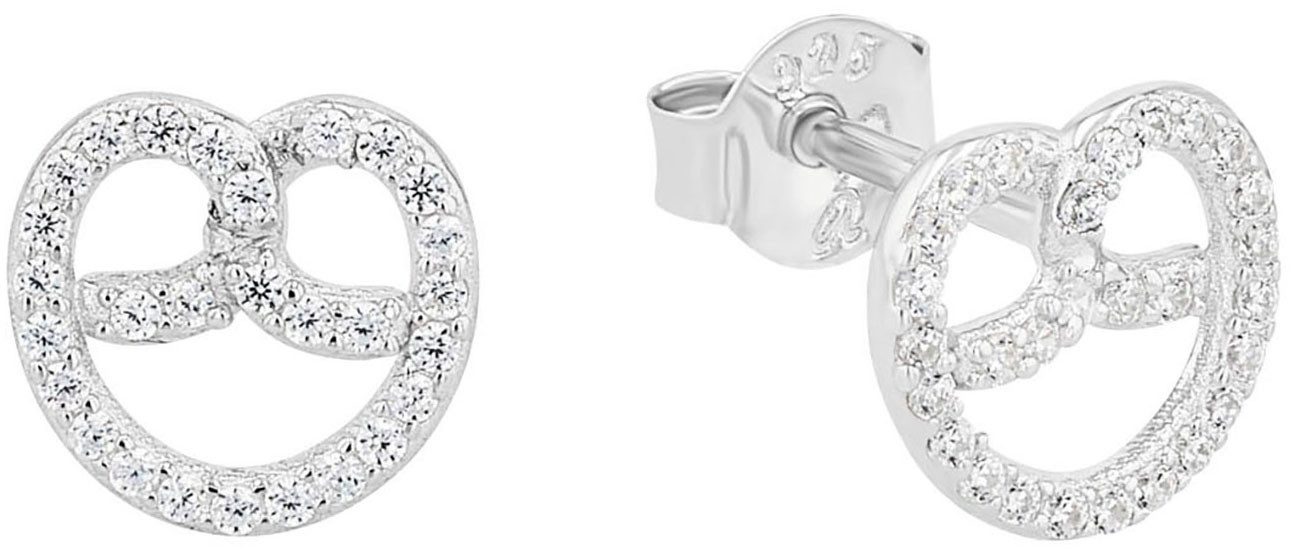 Amor Paar Ohrstecker Breze, Trachtenschmuck, Volksfest, mit Zirkonia (synth)