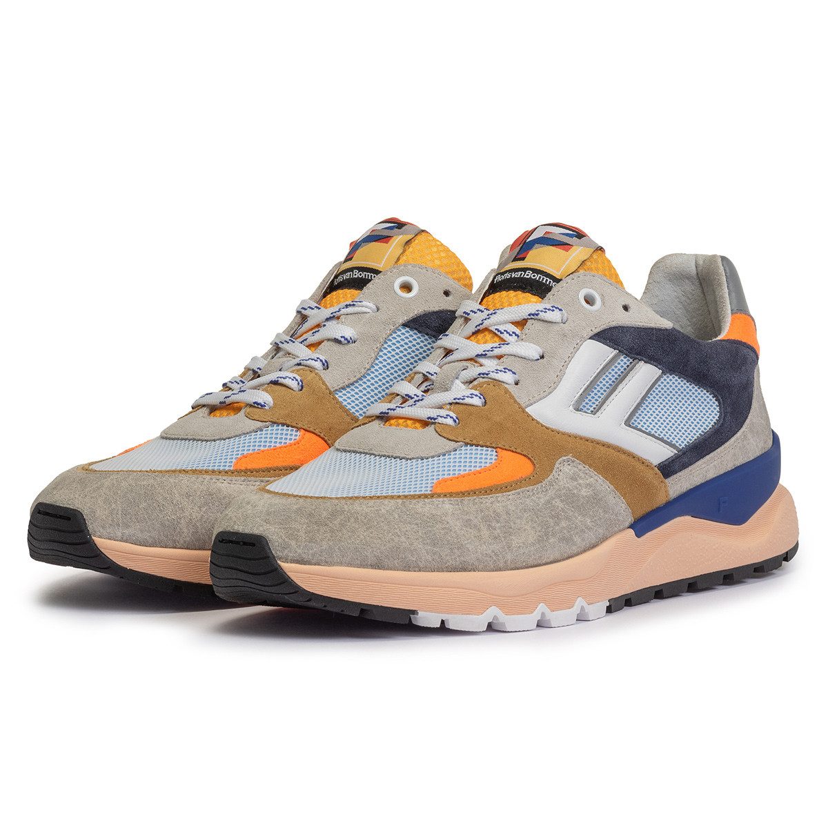 Floris van Bommel De Treener, Sneaker in Rot für Herren Sneaker