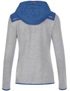 Piz Palü T-Shirt Piz Palü Damen Jacke mit Kapuze 'Ebrach', Grau Sc