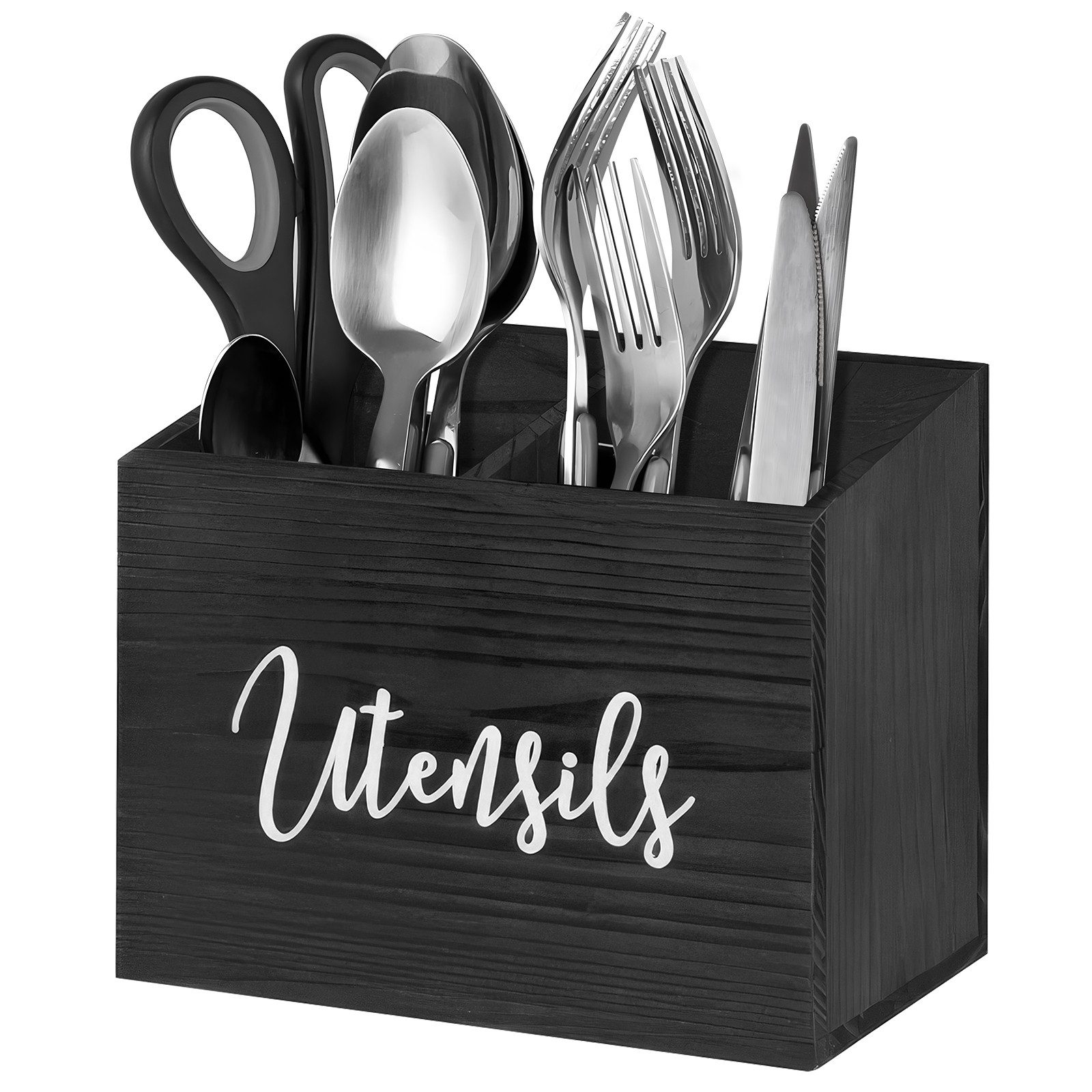 BlingBin Besteckhalter Utensilienhalter aus Holz, küchenutensilienhalter günstig online kaufen