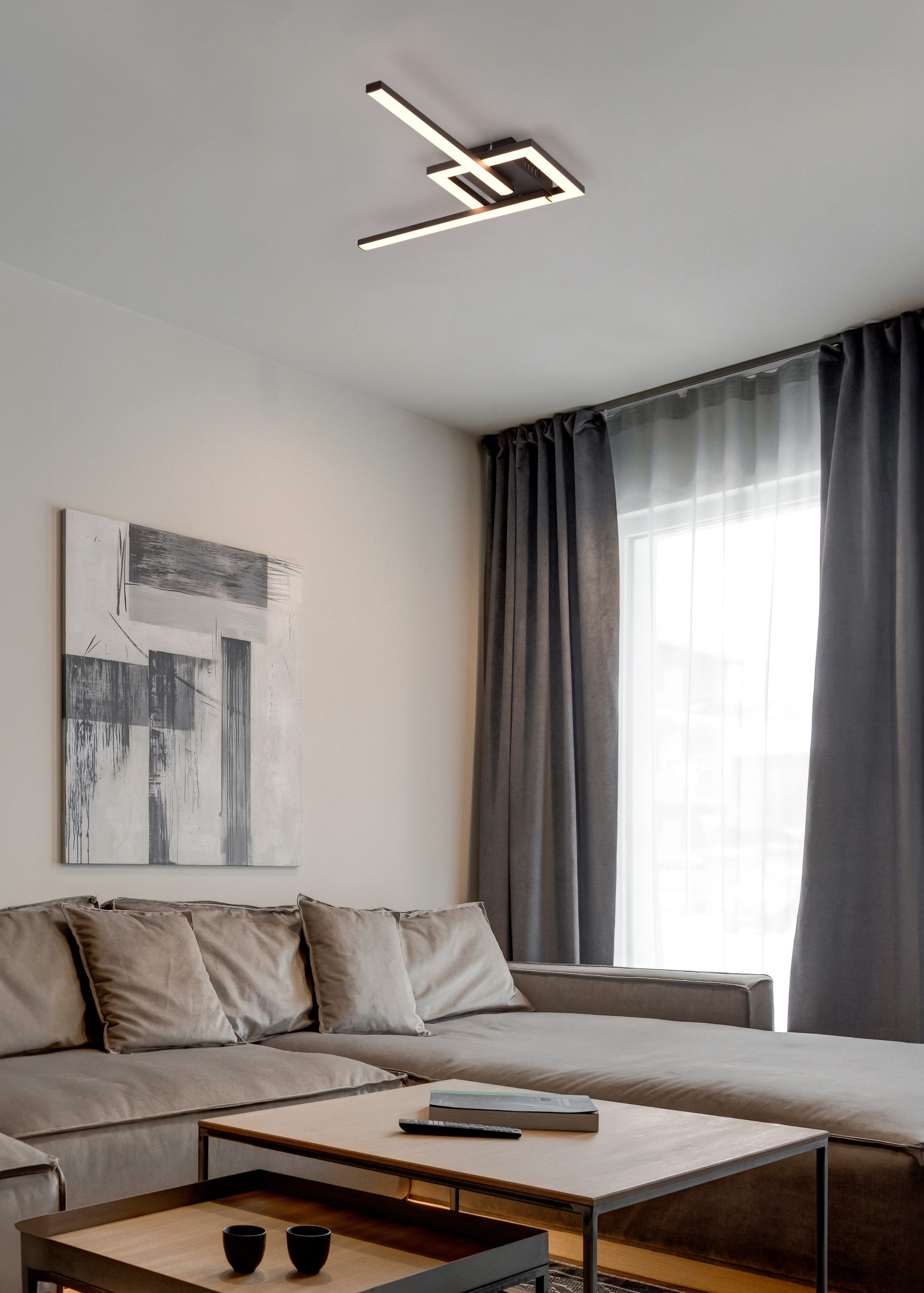 my home LED Deckenleuchte DAVINIA, als Deckenlampe oder Wandlampe mögl, LED günstig online kaufen