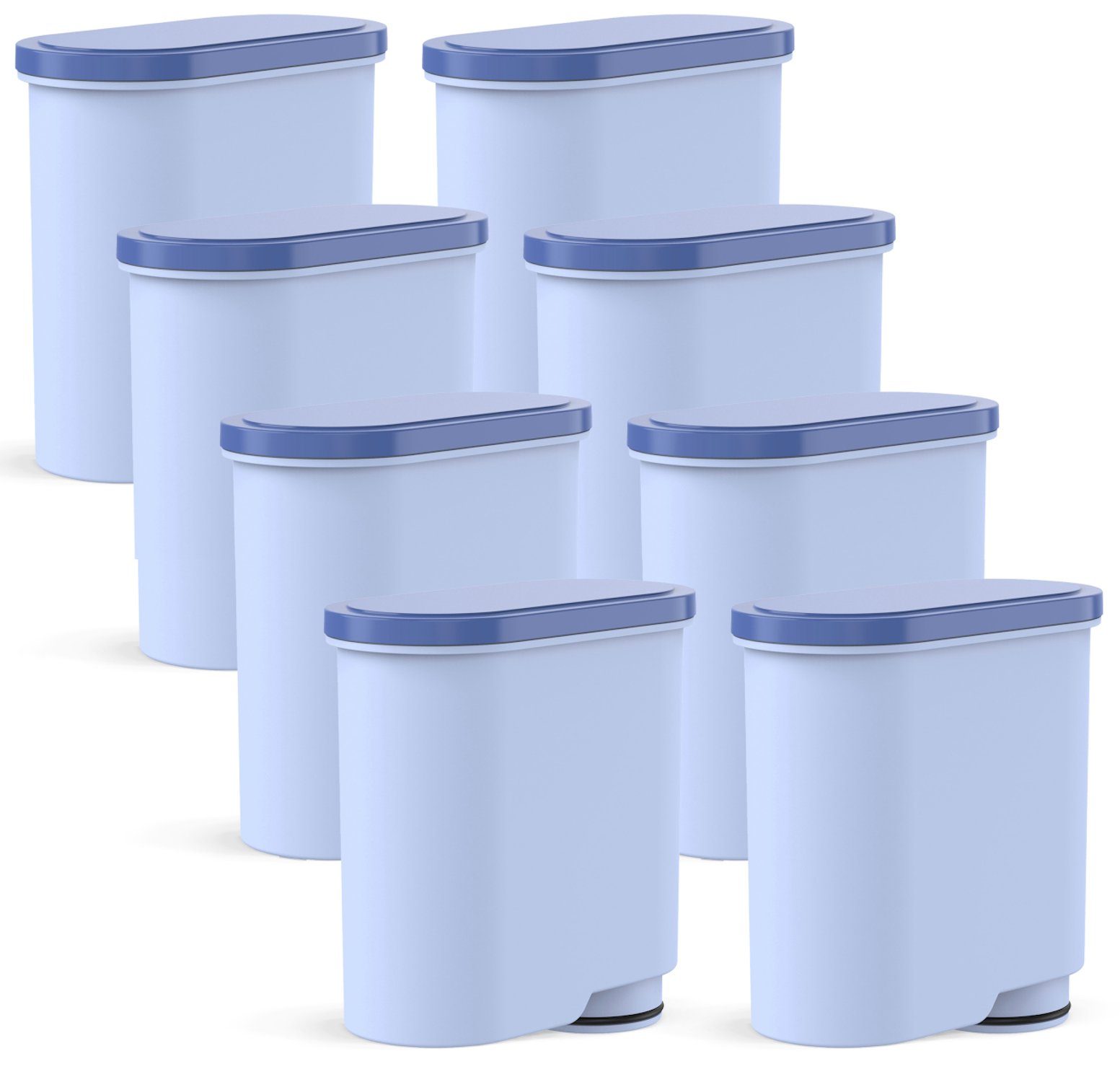 Comedes Wasserfilter 8er Set einsetzbar statt Philips Saeco CA6903, Zubehör für einsetzbar statt Saeco CA6903/00, Saeco CA6903/01, Philips CA6903/22, Philips CA6903/10, einsetzbar statt Saeco CA6903, Philips CA6903 AquaClean