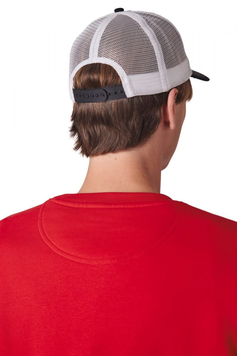 K-UP Trucker Cap 6 Panel Trucker mit kontrastfarbenen Nähten