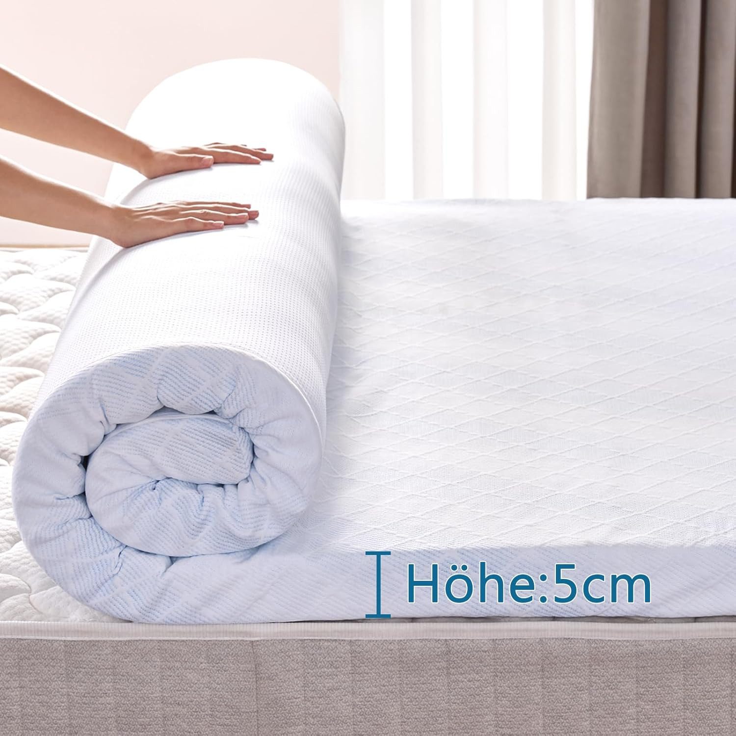 Wenta, Topper Gel-Memory-Schaum, 5-Zonen-Druckentlastung, 5 cm hoch, Gel To günstig online kaufen