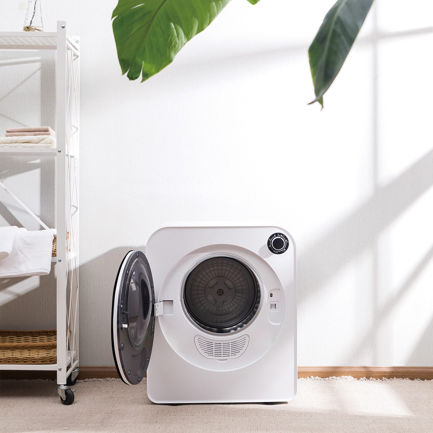 GreenBlue Elektrischer Wäschetrockner GB410 Kompakter Ablufttrockner 830 W 3 kg 5 Programme, 20–180 Min Timer, platzsparend für kleine Wohnungen & Haushalt – Bild 3 von 5