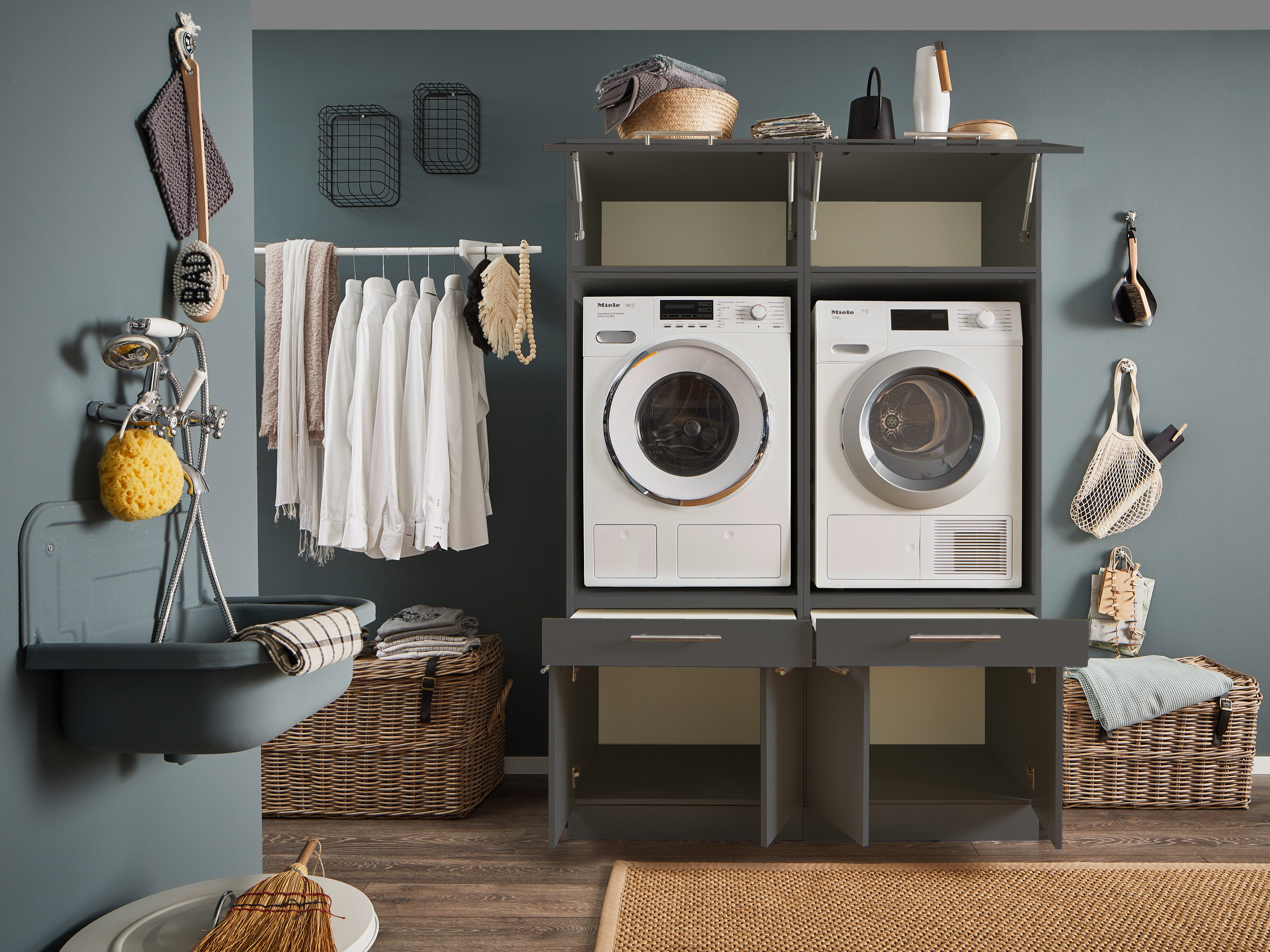 Laundreezy Mehrzweckschrank-Set LAUNDREEZY LDSK3, Breite 135 cm günstig online kaufen