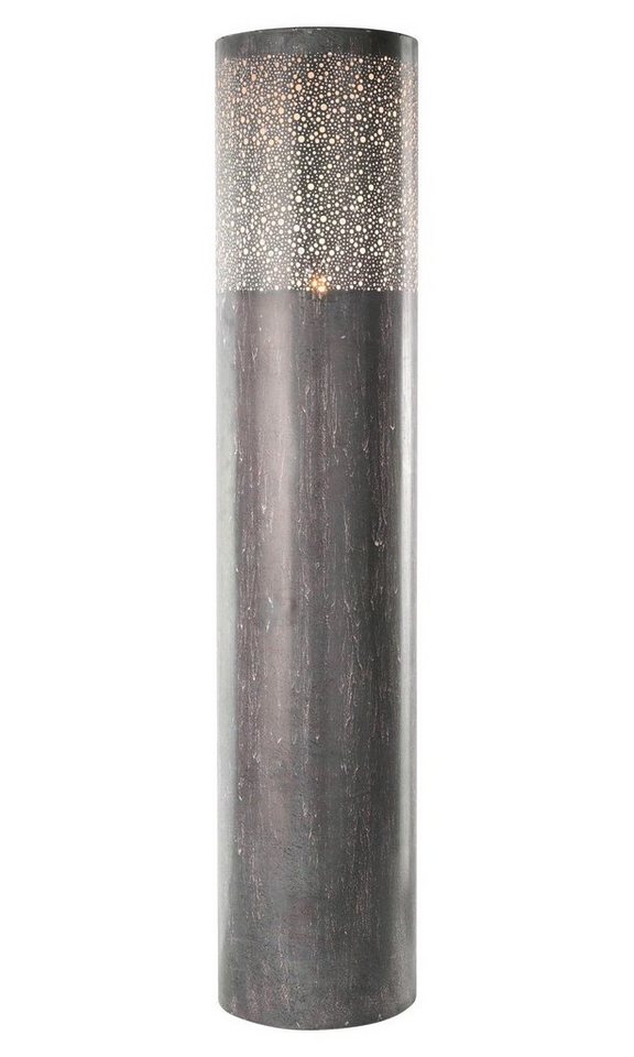 casa NOVA Stehlampe Stehleuchte RUSTY, 1-flammig, Grau, Metall, ohne  Leuchtmittel, geeignet für Leuchtmittel E27
