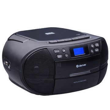 Denver TDC-280B Stereo-CD Player (CD-Player mit Kassette, DAB+, UKW Radio und AUX-IN)