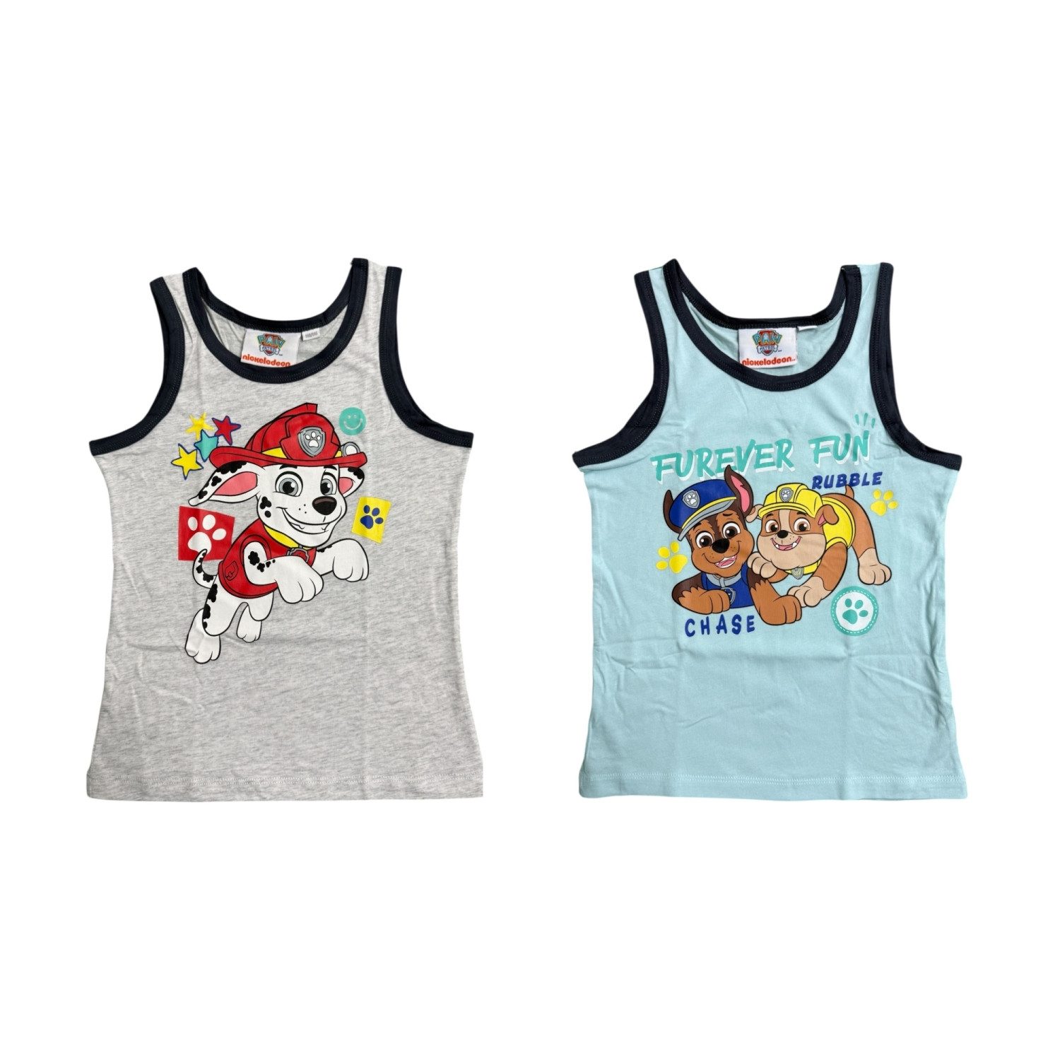 Nickelodeon Unterhemd Paw Patrol 2er Pack Kinder Unterwäsche Tanktop Unterhemd 98/104