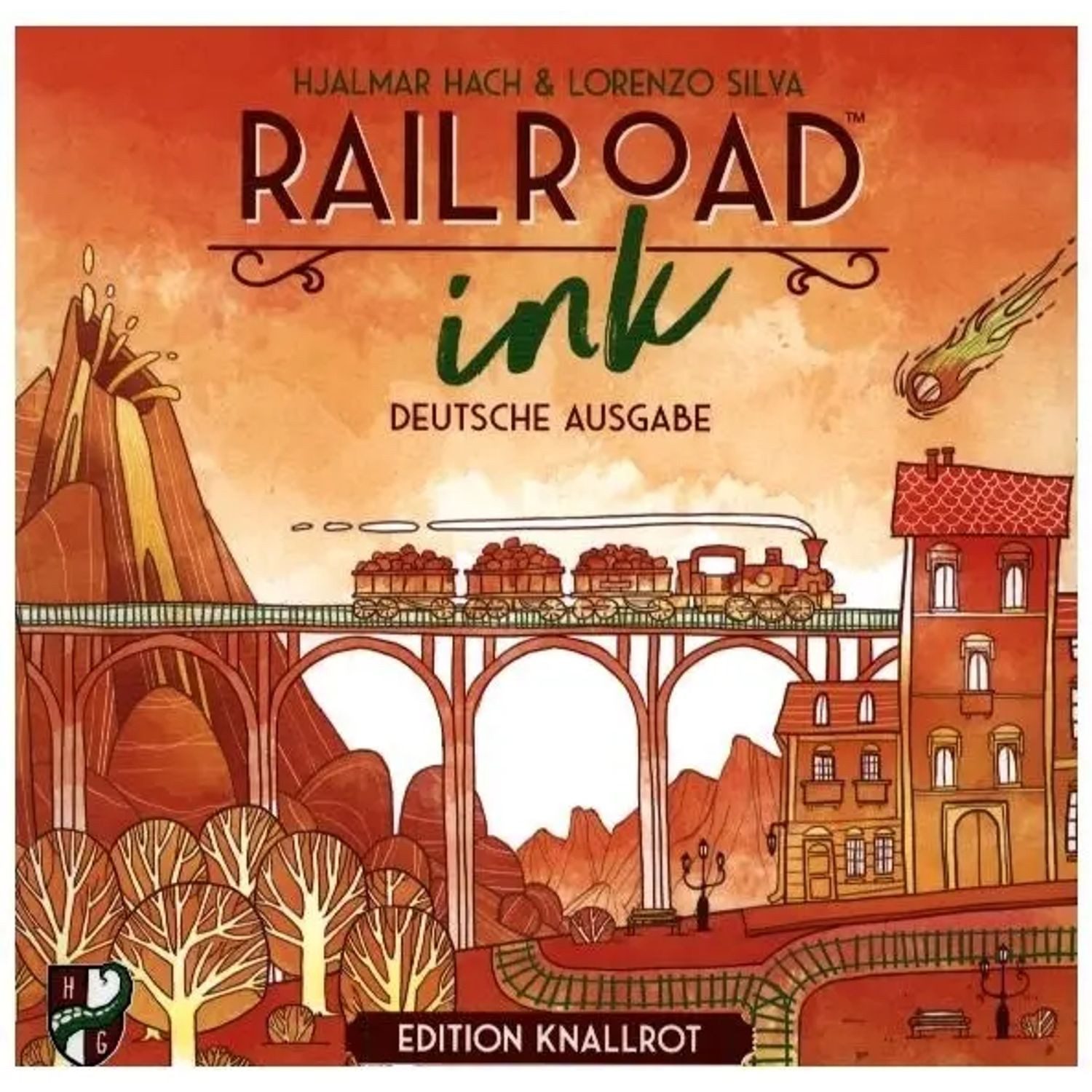 HeidelBÄR Games Spiel Railroad Ink: Edition Knallrot