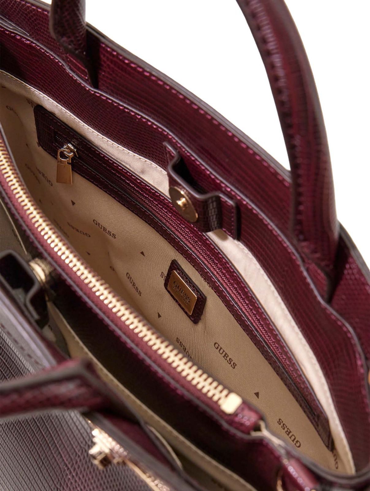 Guess Handtasche Triple Compartment Satchel