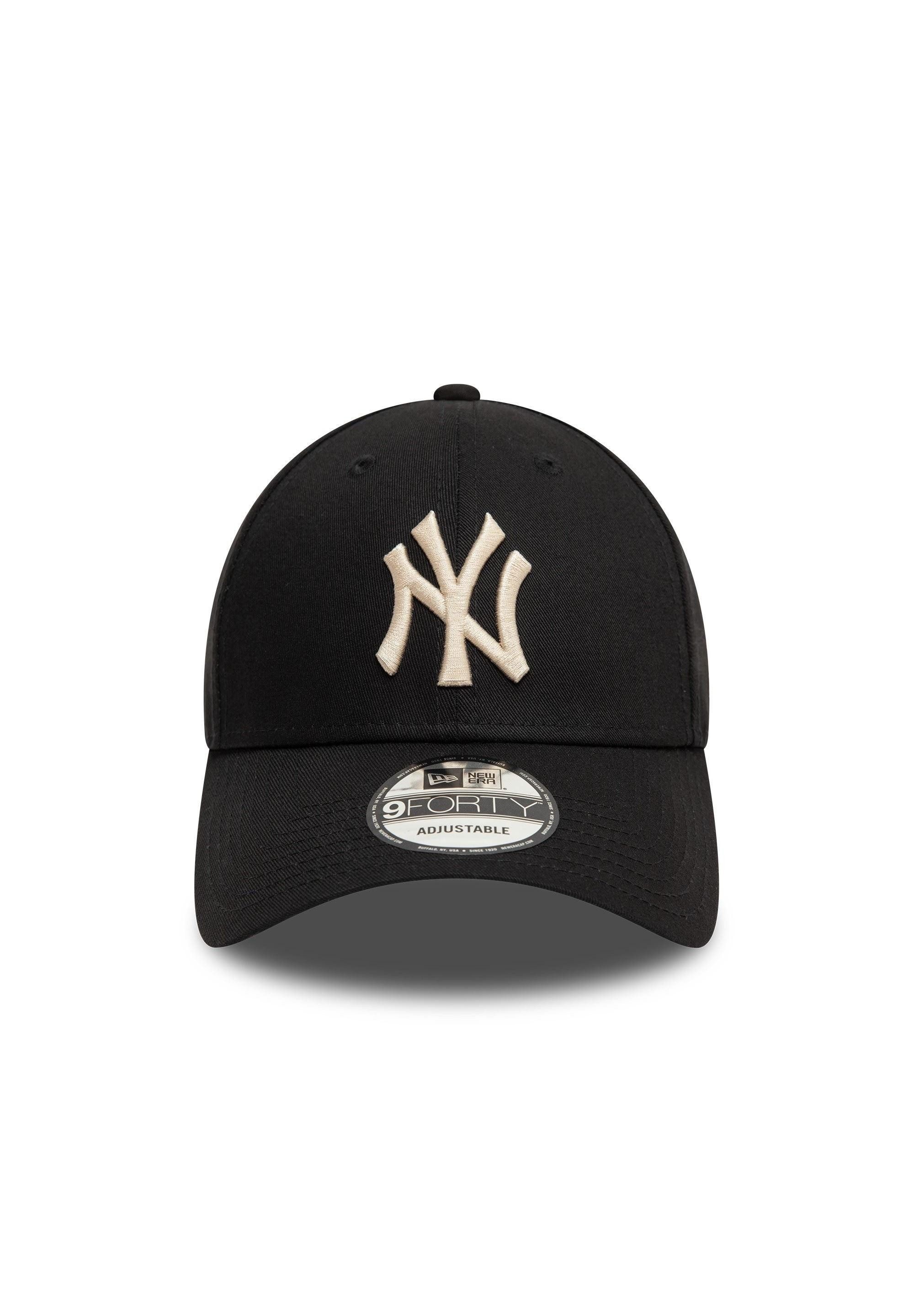 New Era Baseball Cap New York Yankees MLB League Essential Schwarz Verstellbare 9Forty Cap (1-St)