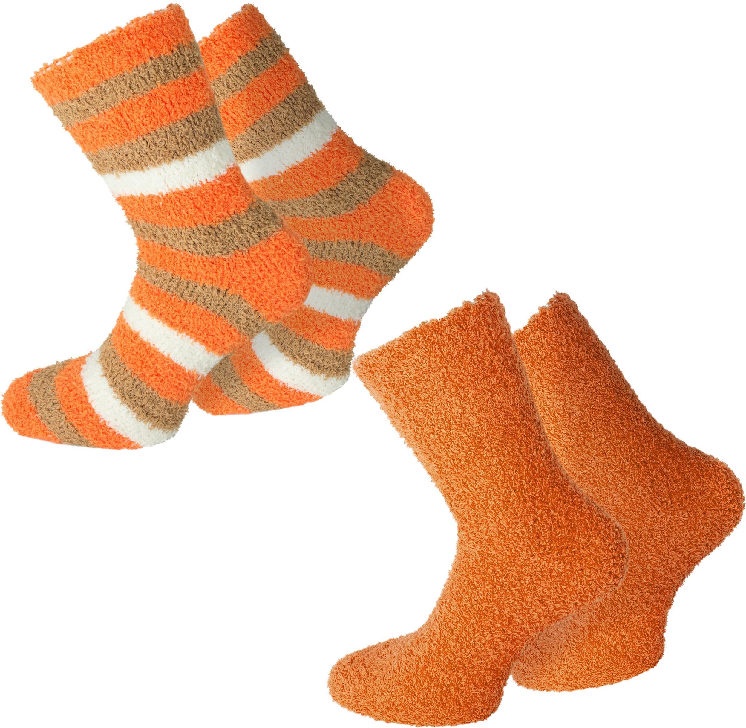 Kuschelsocken 2 Paar Kuschel-Socken Ringel
