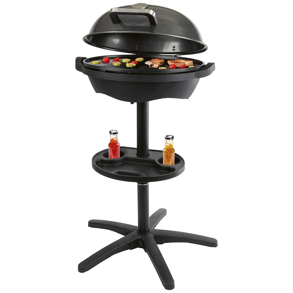 ProfiCook Elektro-Standgrill PC-BQS 1303, Elektrogrill, Indoor & Outdoor, 2400W Power
