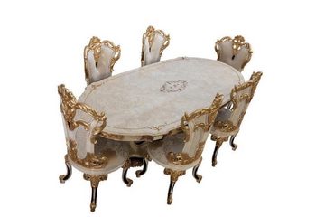 JVmoebel Esstisch (1-St), Klassischer Luxus Tisch Holz Tische Barock Rokoko Antik Stil Esstisch