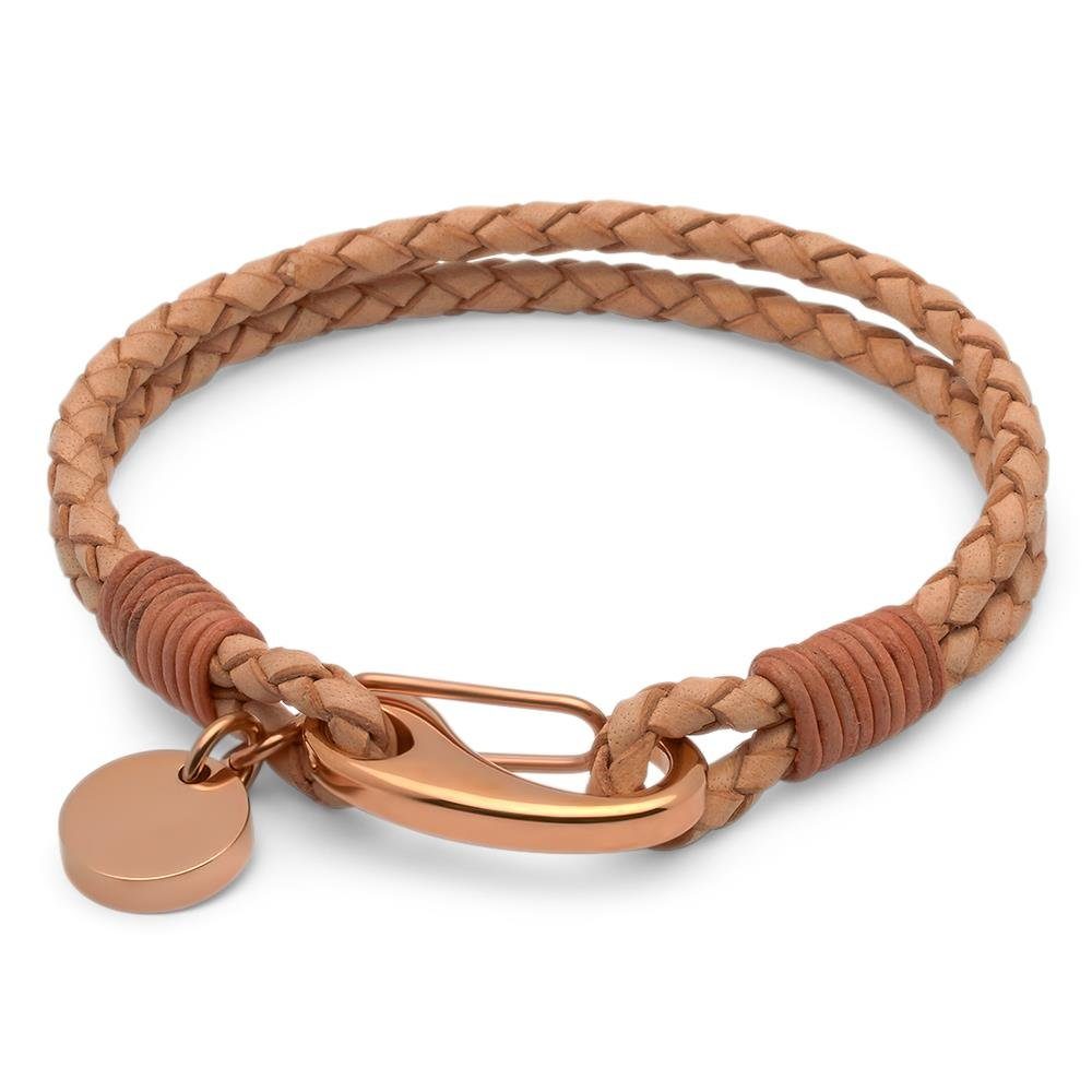 Unique Lederarmband Unique Lederarmband mit Verschluss aus Edelstahl LB0354 günstig online kaufen