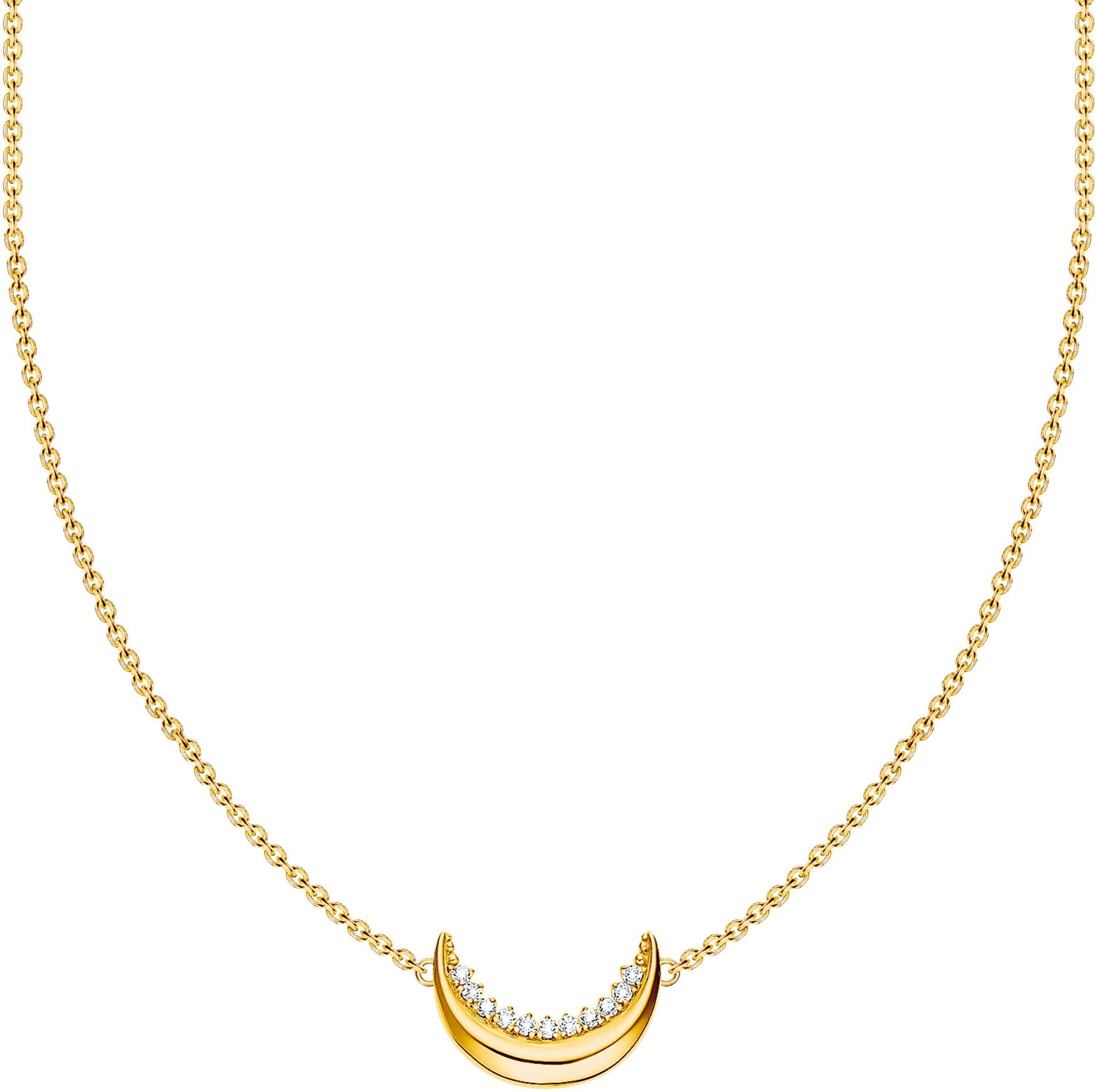 THOMAS SABO Kette mit Anhänger Moon Rom...