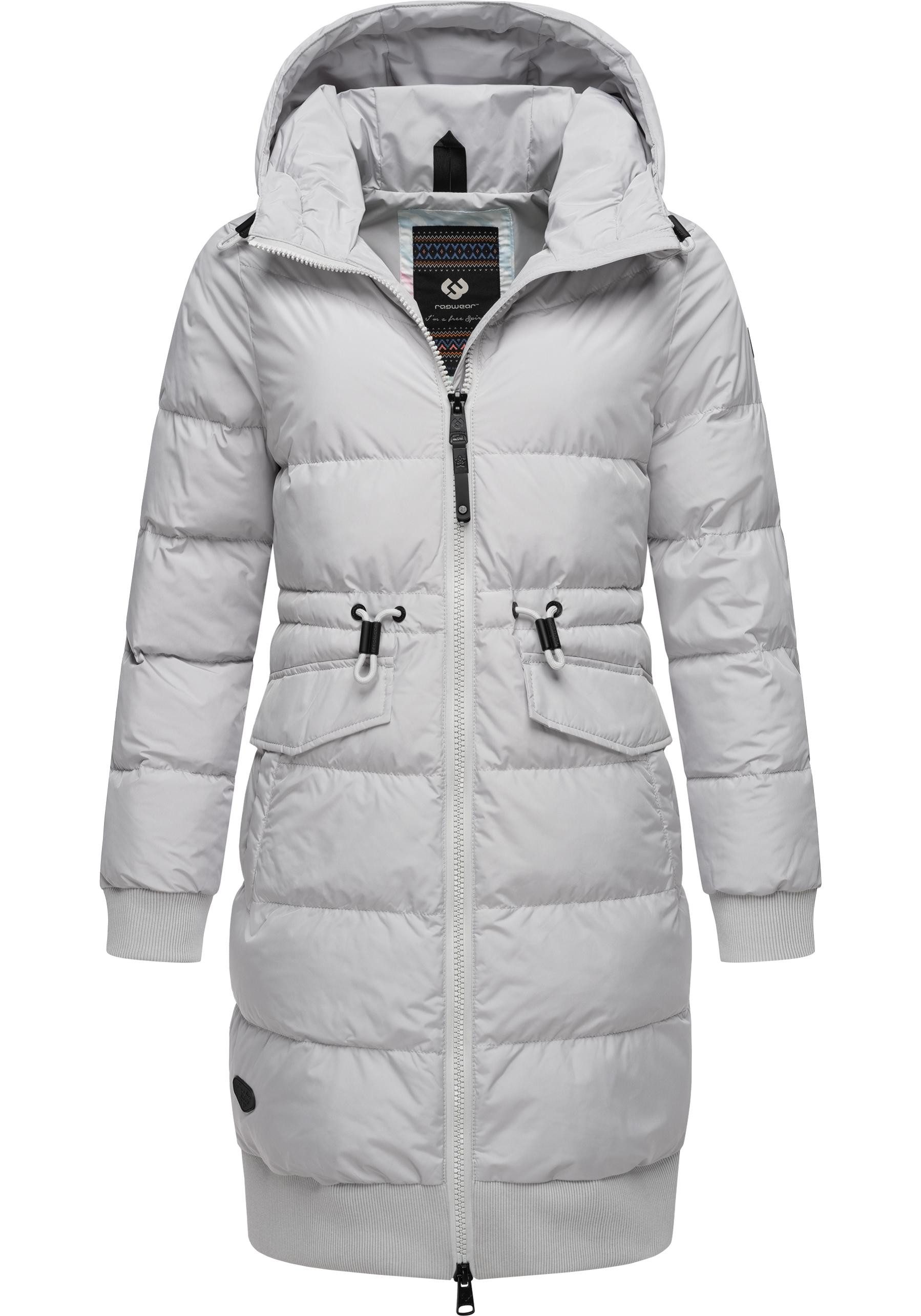 Ragwear Steppmantel Briosh Wasserdichter Damen Wintermantel mit Kapuze