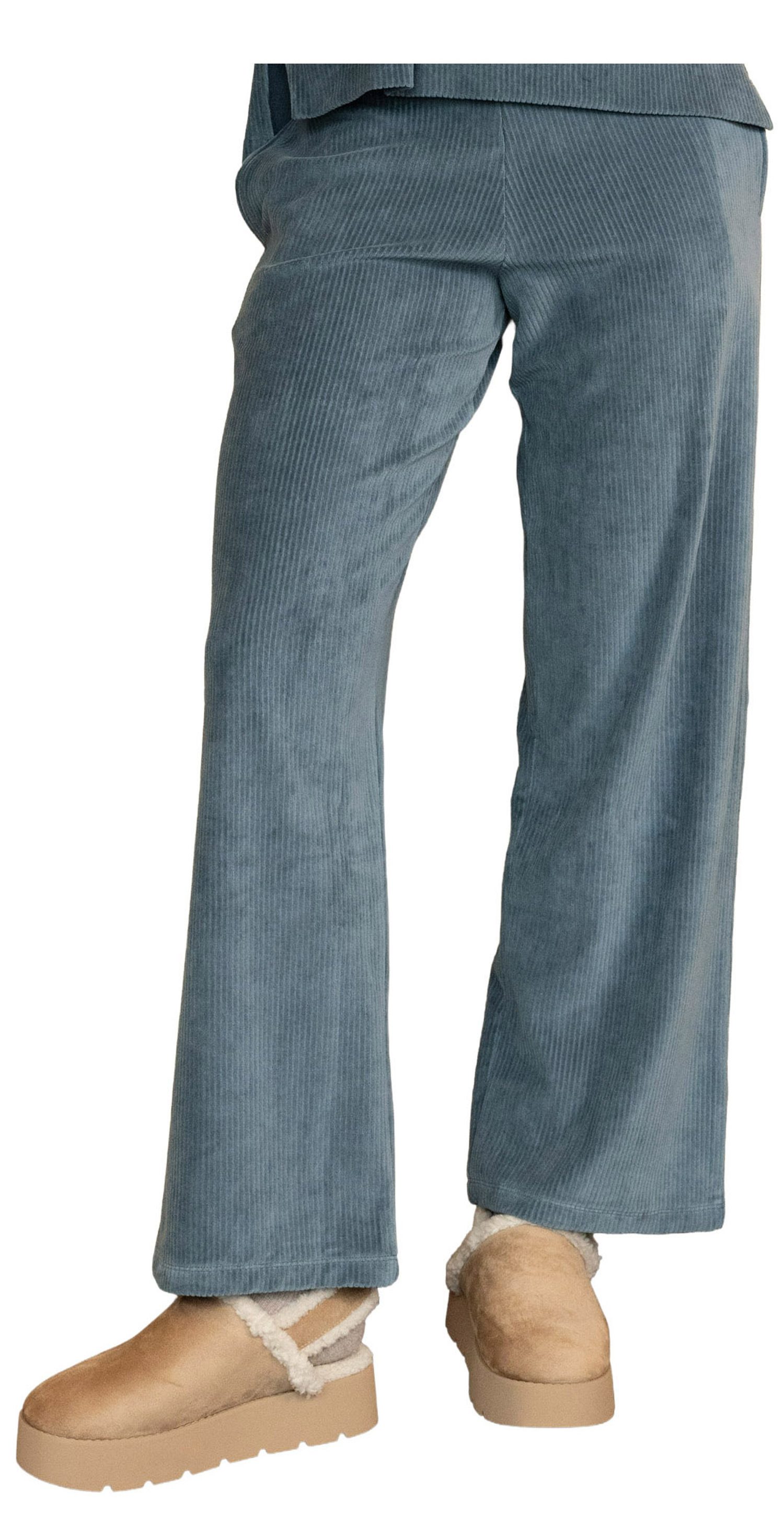 like it! Homewearpants Damen Homewearhose Cord Optik (1-tlg) Modisches Design