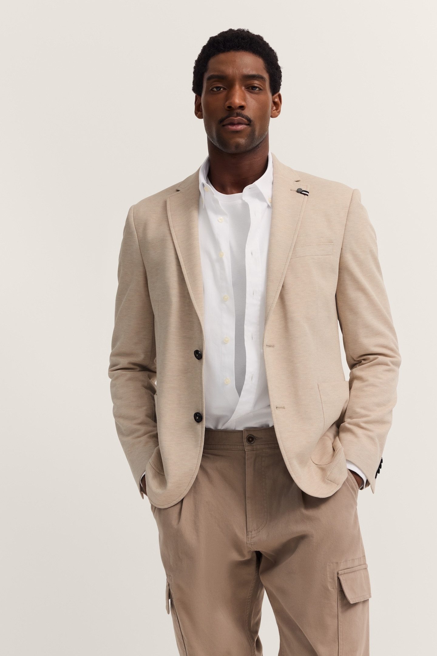 bugatti Sakko Modern Fit Jersey Stretch mit Taschen