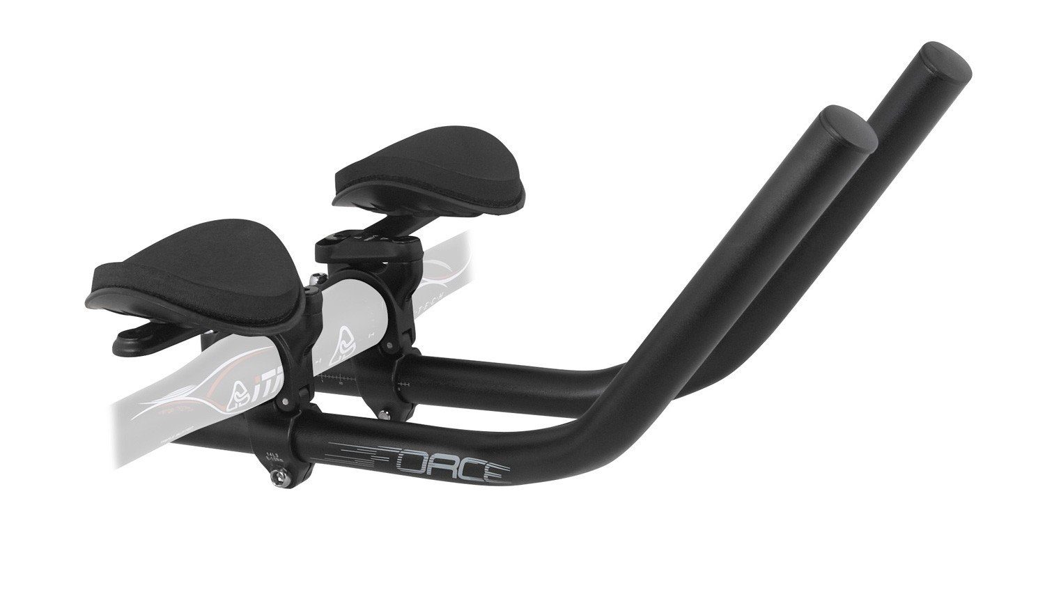 Fahrradlenker Langstrecken Lenker FORCE CRONO Alu, mattschwarz