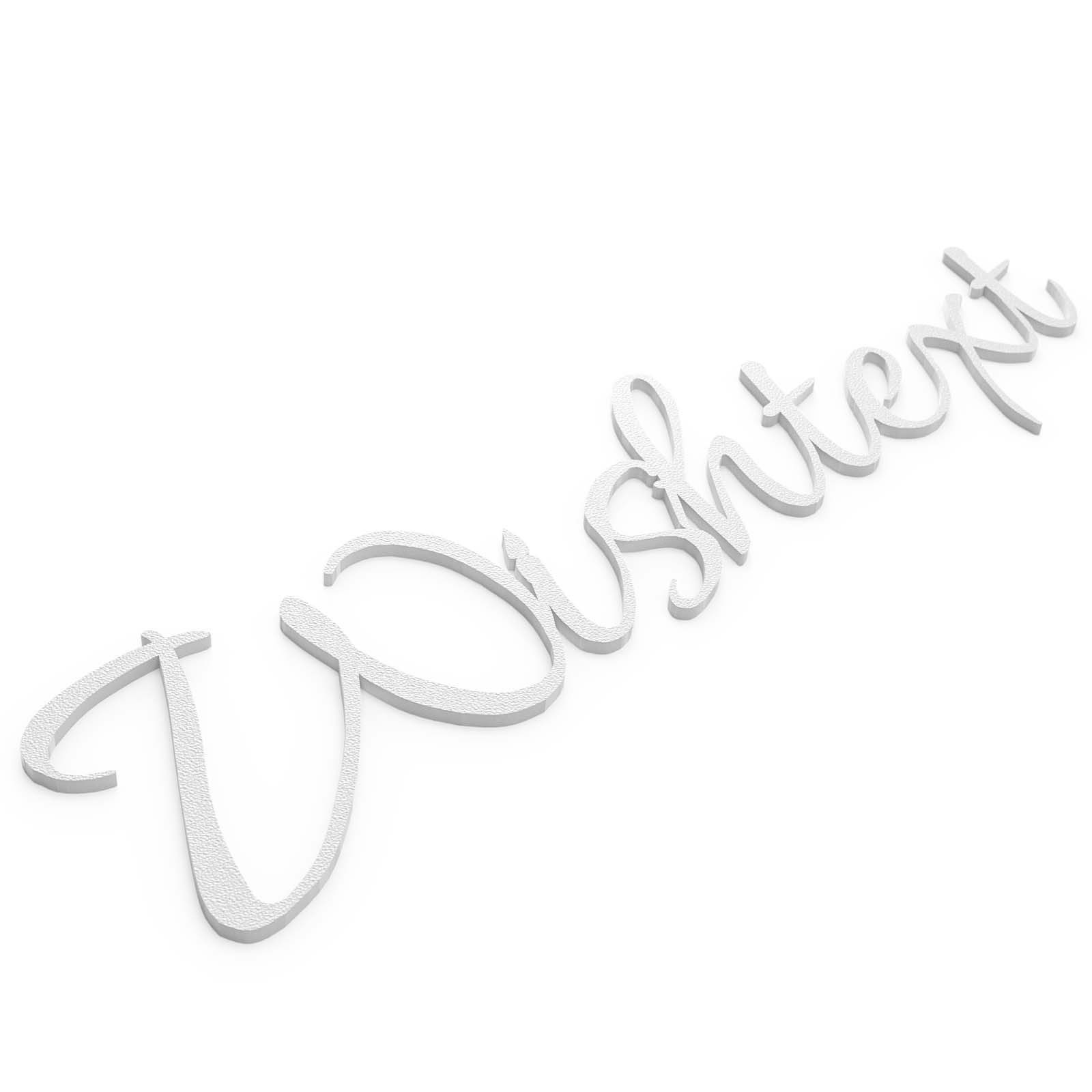 Zwayve Hinweisschild Wishtext Türschild Personalisiert Wunschtext Name Personalised Weiß