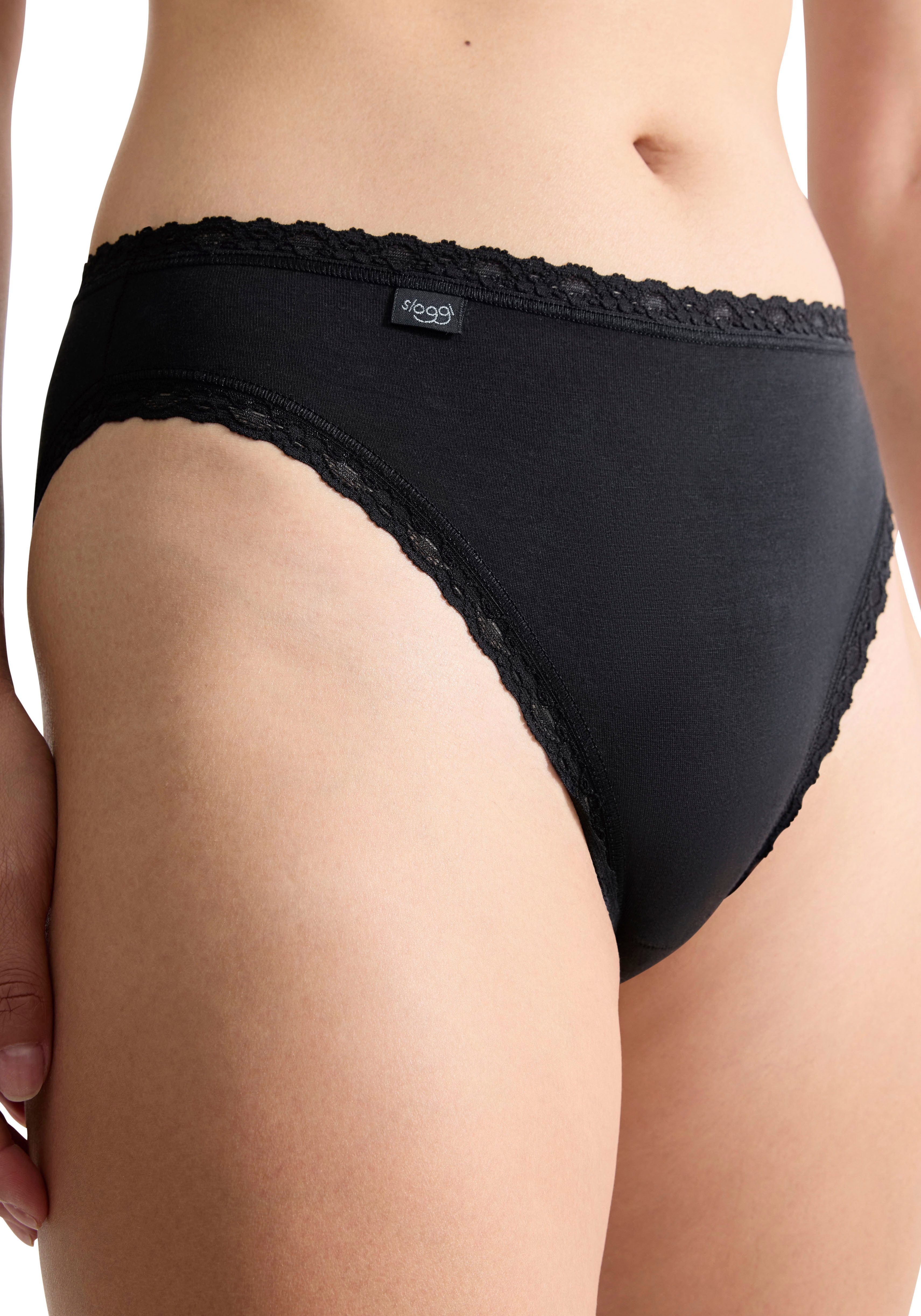 sloggi Taillenslip 24/7 Cotton Lace (3er Pack) mit edler Spitze und flachen Nähten – Bild 4 von 5